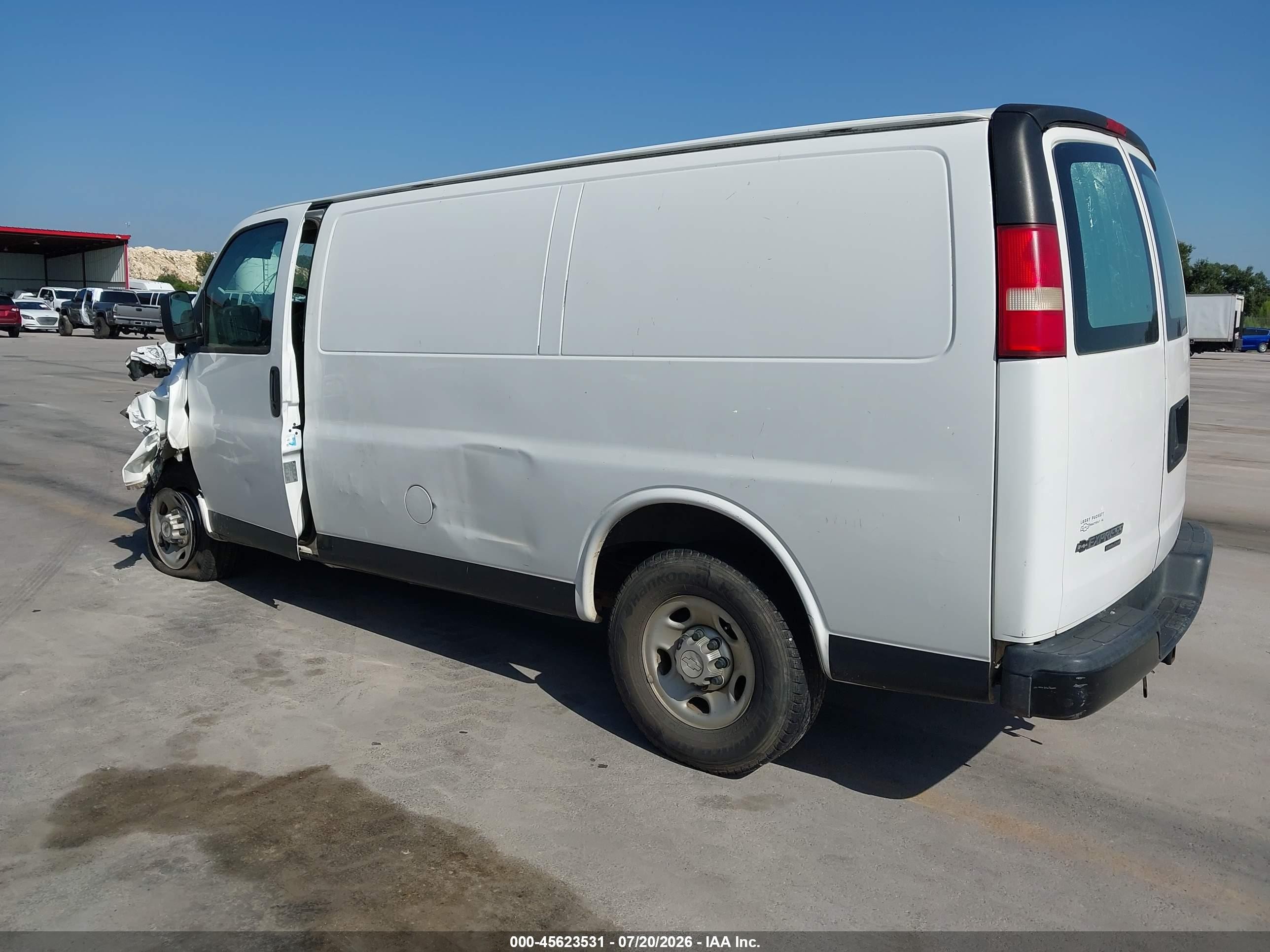 2014 Chevrolet Express 2500 Work Van White vin: 1GCWGFCA4E1207831