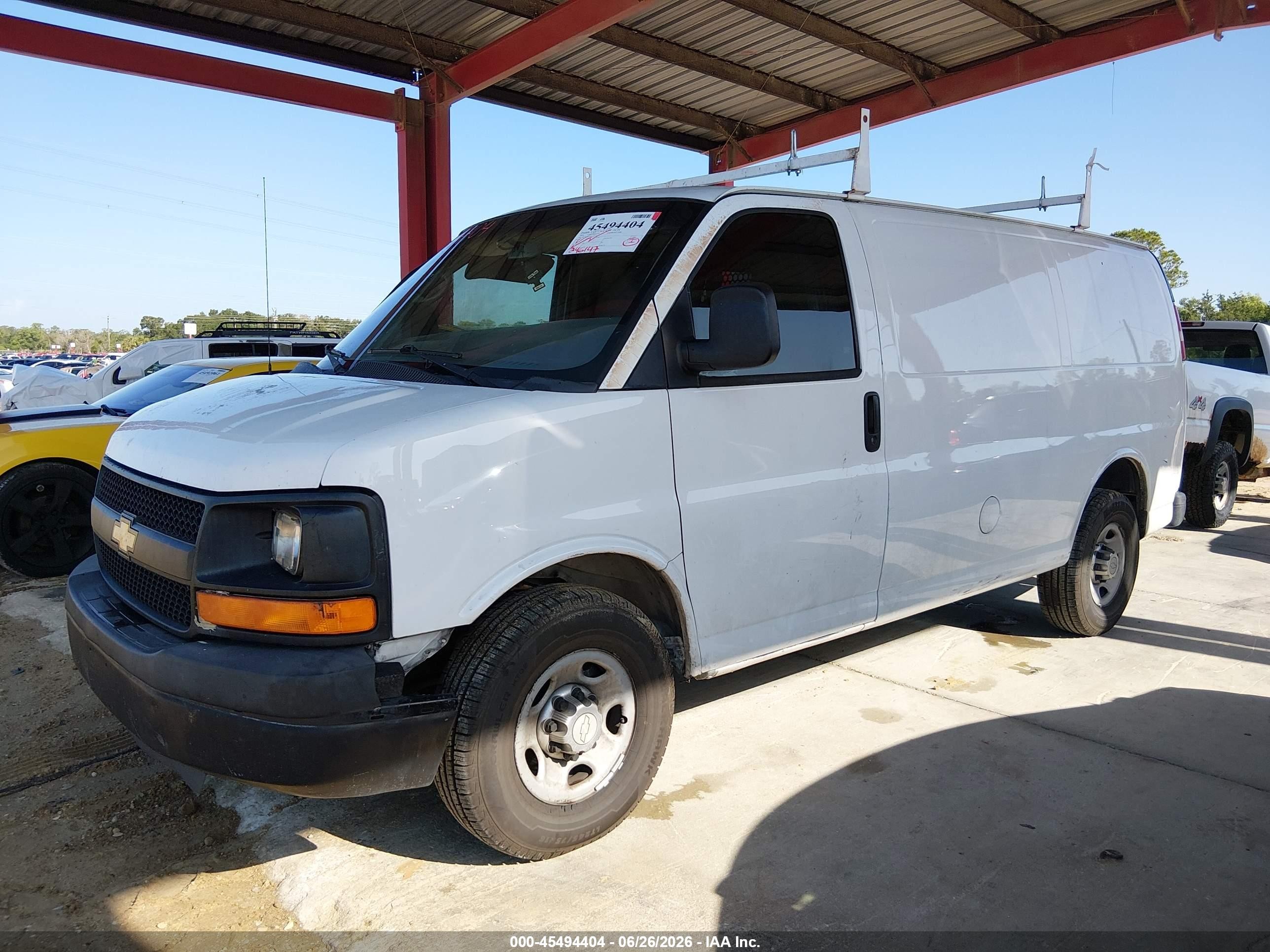 2014 Chevrolet Express 2500 Work Van White vin: 1GCWGFCA4E1214200