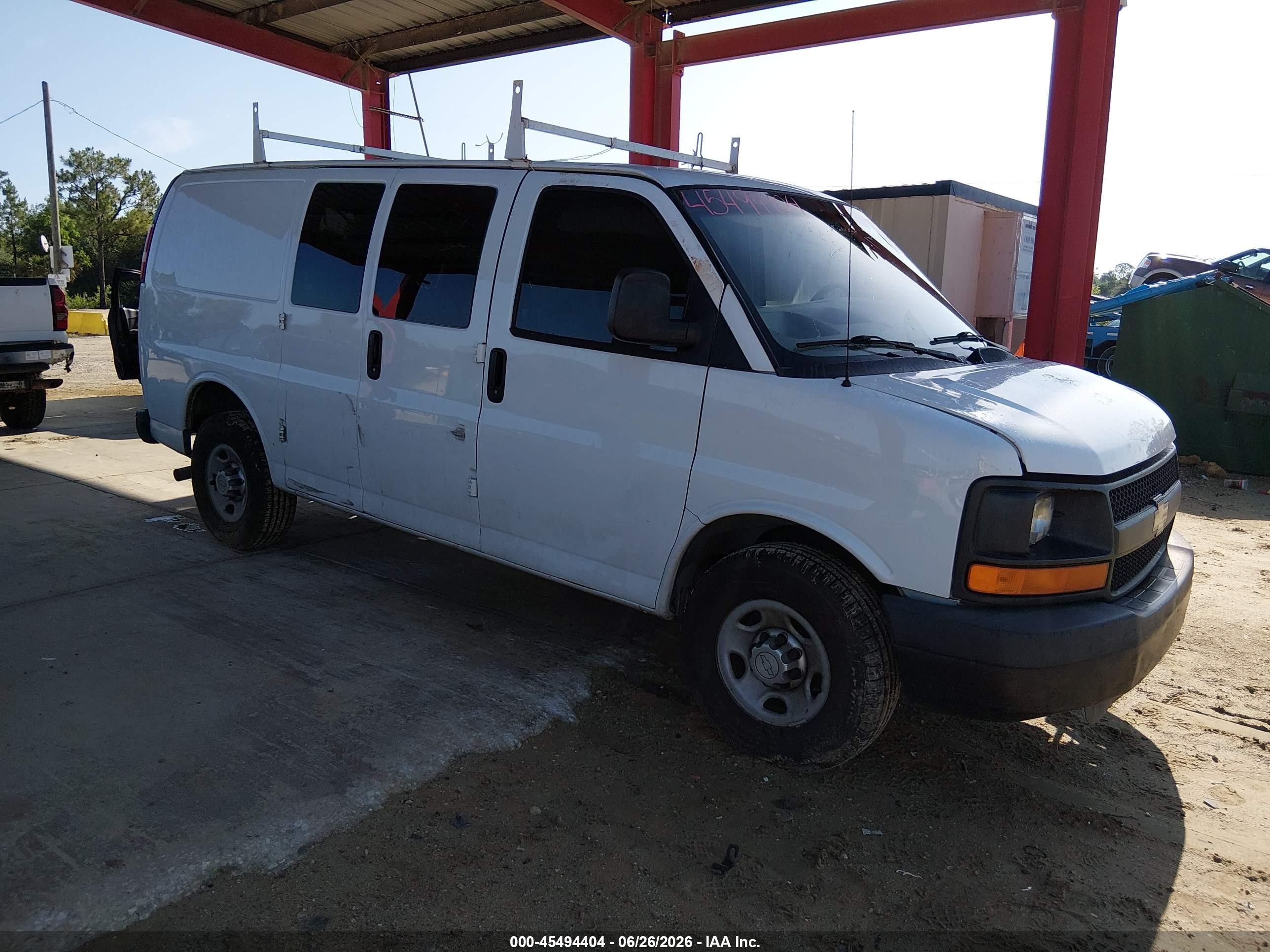 2014 Chevrolet Express 2500 Work Van White vin: 1GCWGFCA4E1214200