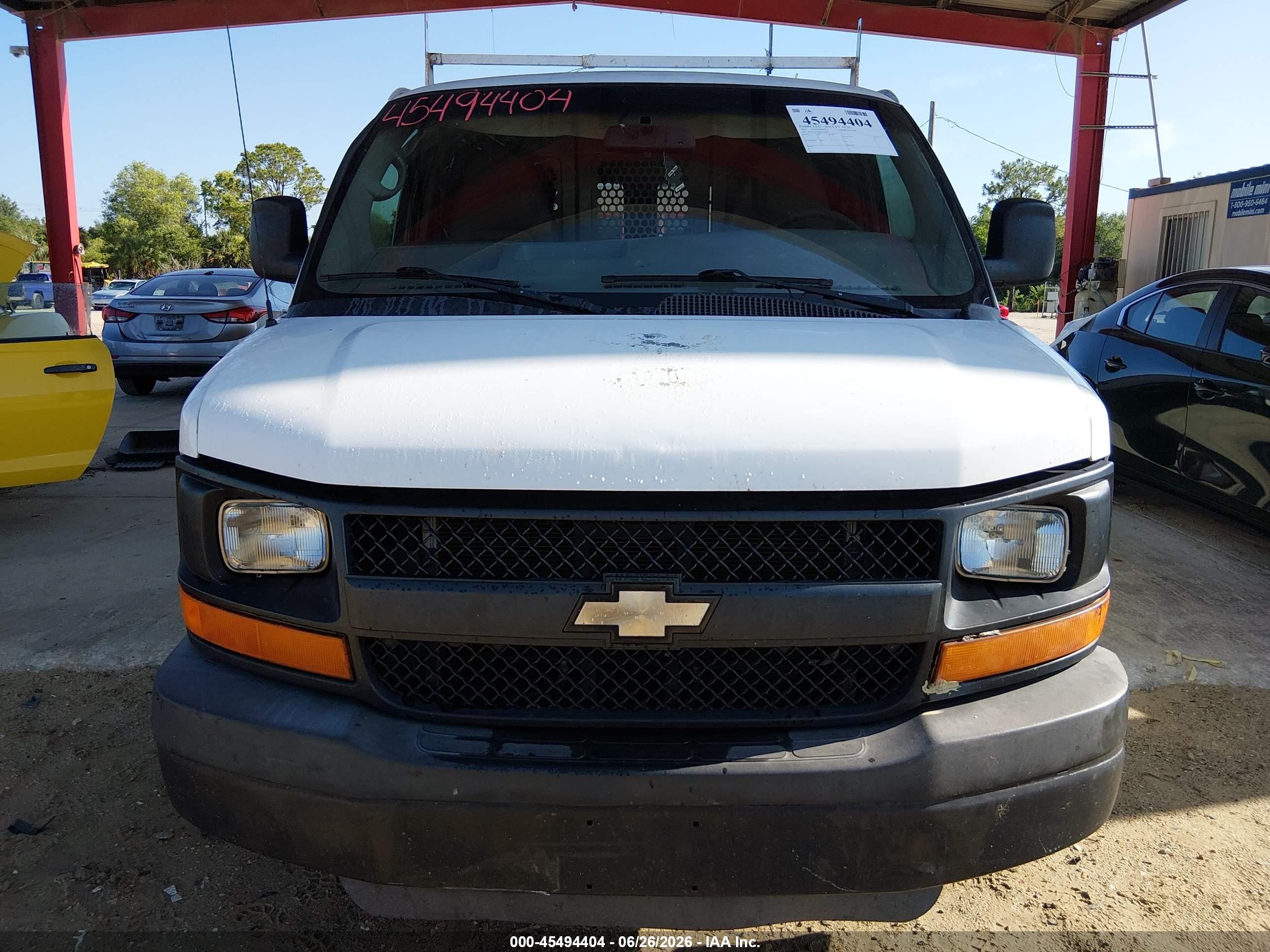 2014 Chevrolet Express 2500 Work Van White vin: 1GCWGFCA4E1214200