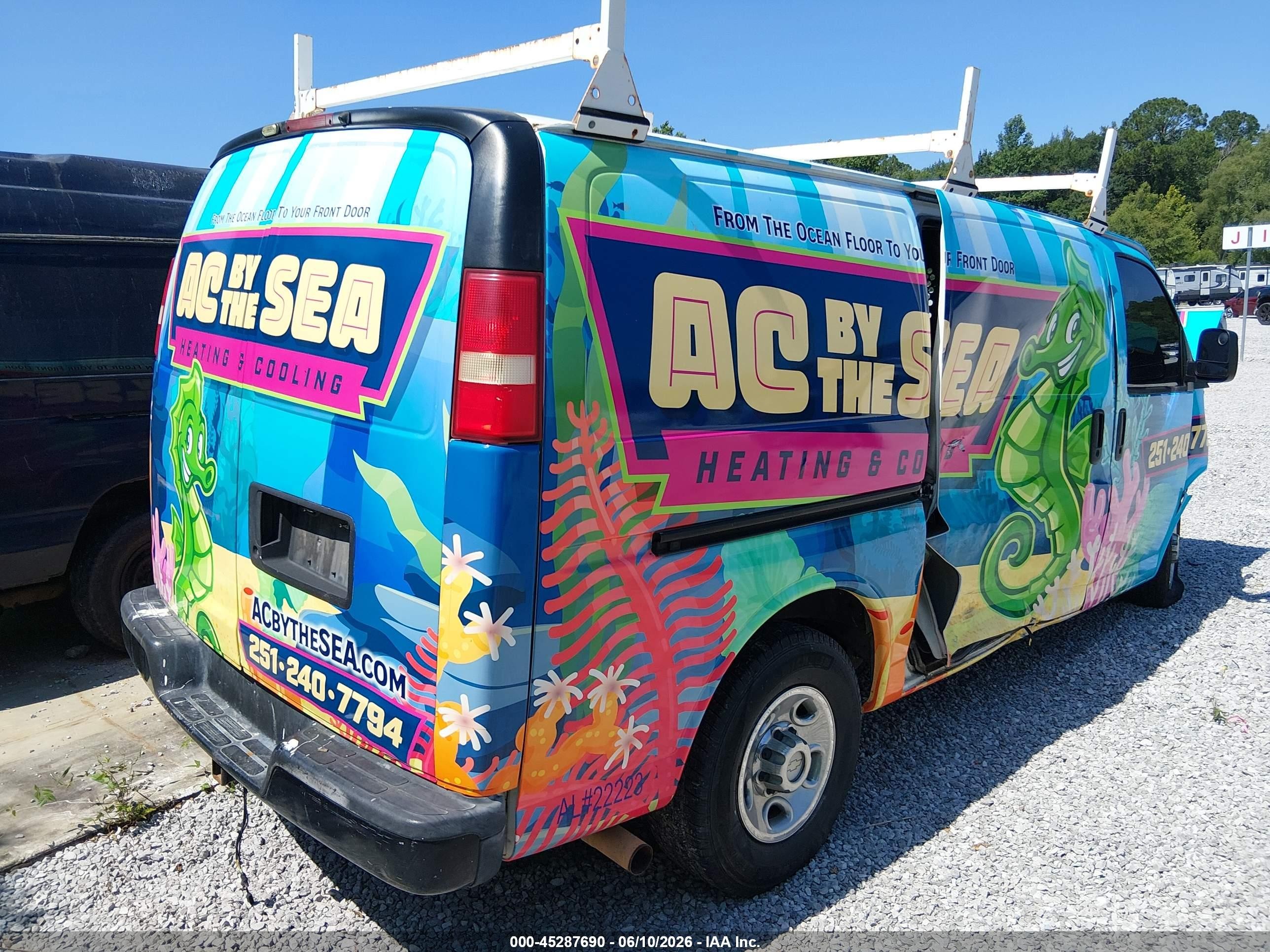 2011 Chevrolet Express 2500 Work Van Blue vin: 1GCWGFCA5B1164953