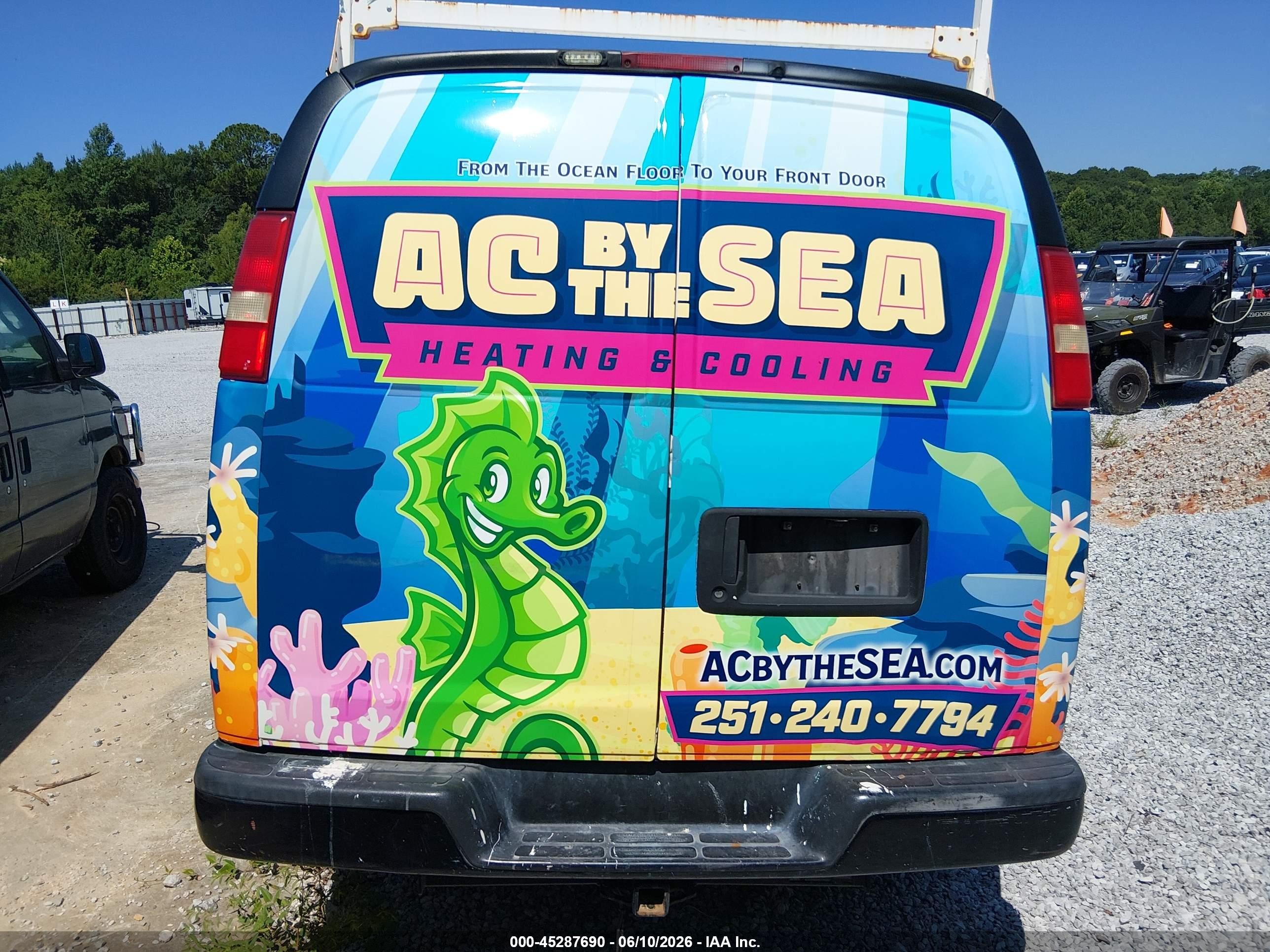 2011 Chevrolet Express 2500 Work Van Blue vin: 1GCWGFCA5B1164953