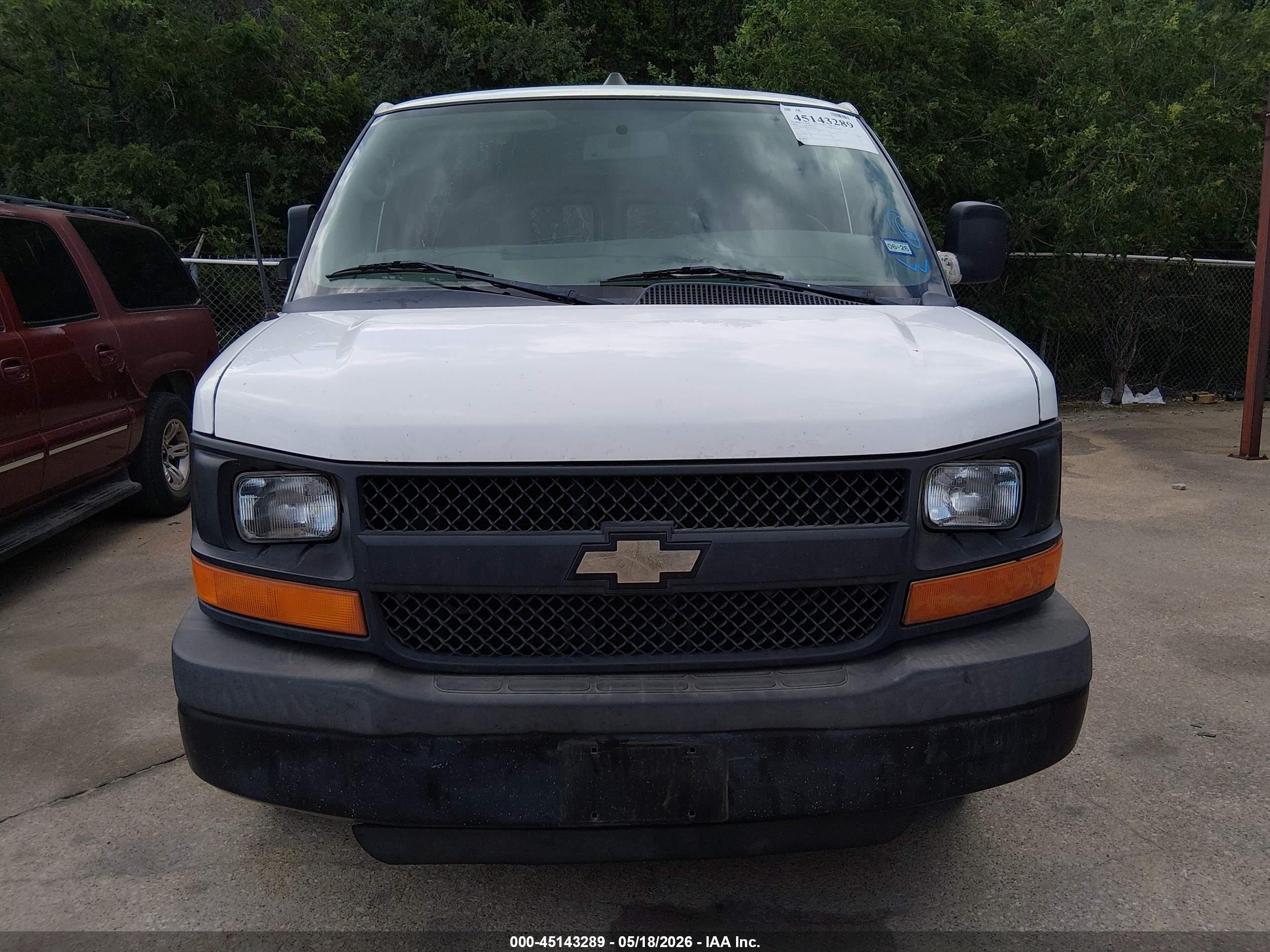 2013 Chevrolet Express 2500 Work Van White vin: 1GCWGFCA5D1192352