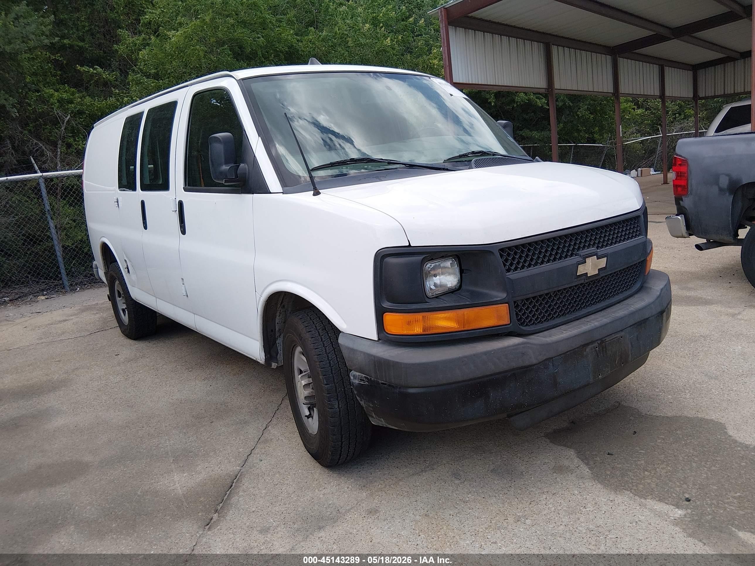 2013 Chevrolet Express 2500 Work Van White vin: 1GCWGFCA5D1192352
