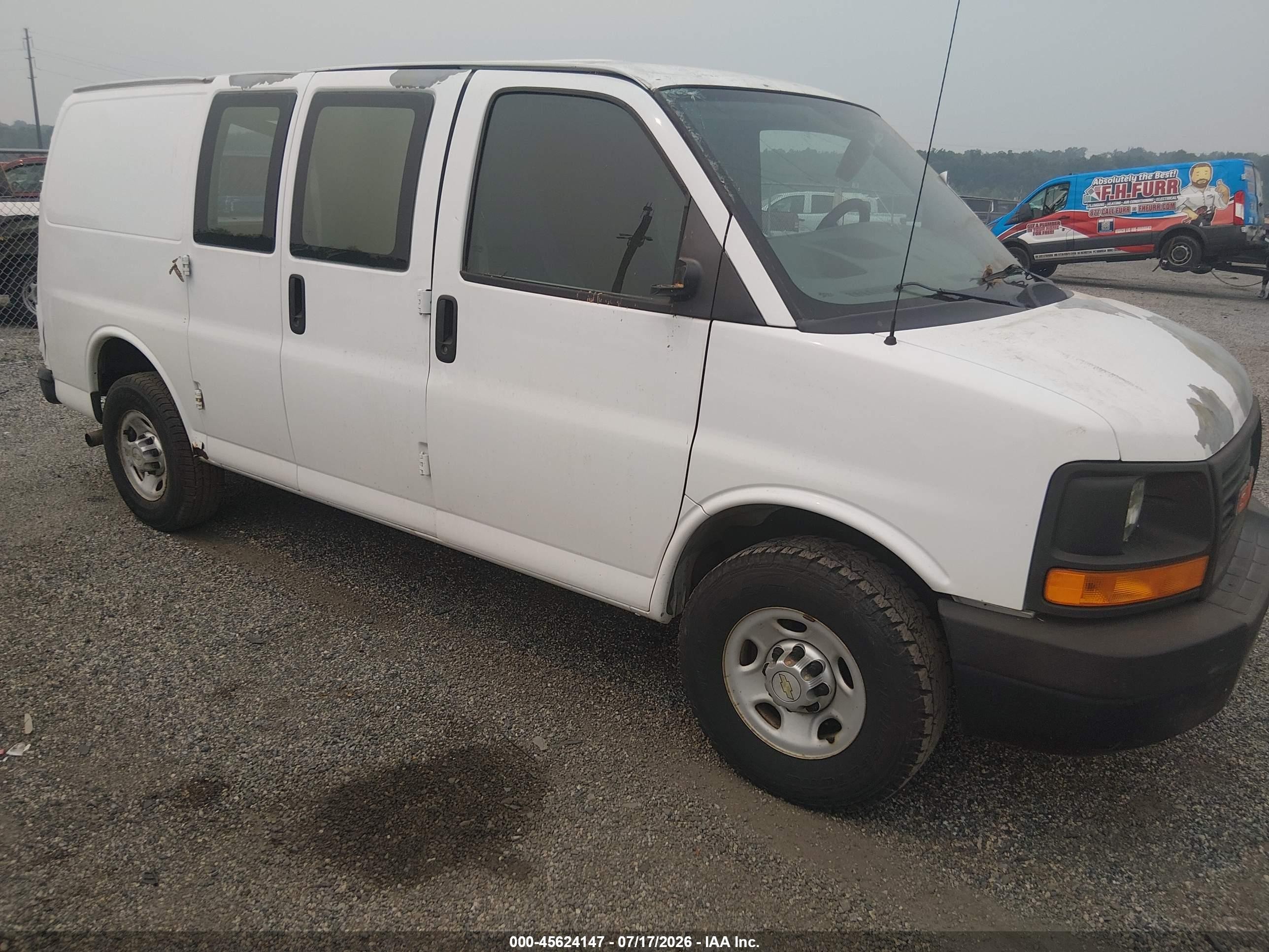 2011 Chevrolet Express 2500 Work Van White vin: 1GCWGFCA6B1177839