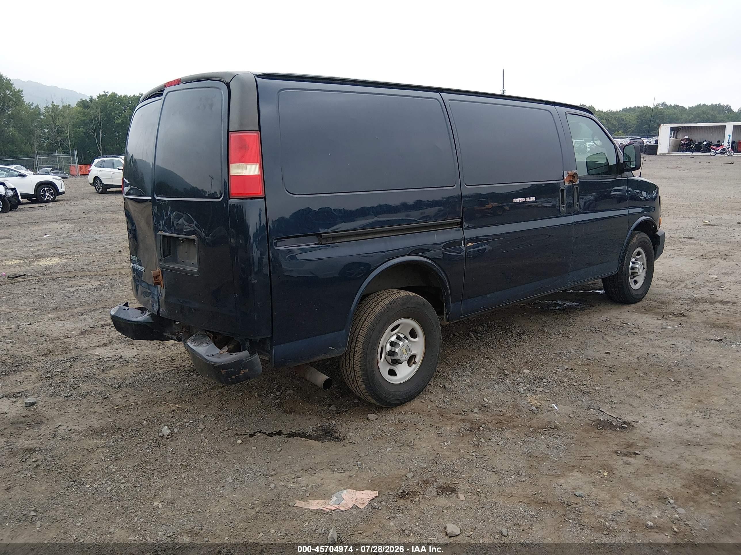2011 Chevrolet Express 2500 Work Van Blue vin: 1GCWGFCA7B1155073