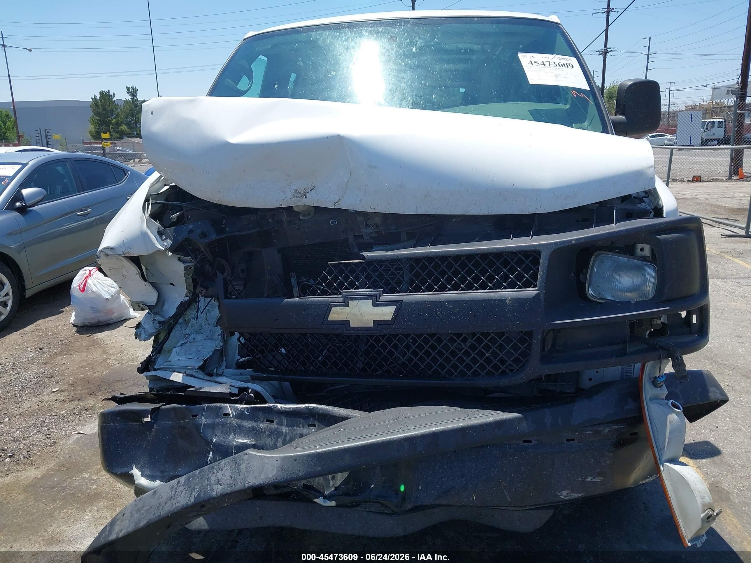 2013 Chevrolet Express 2500 Work Van White vin: 1GCWGFCA7D1903551