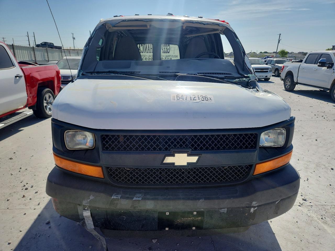 2014 Chevrolet Express G2500 White vin: 1GCWGFCA7E1211209