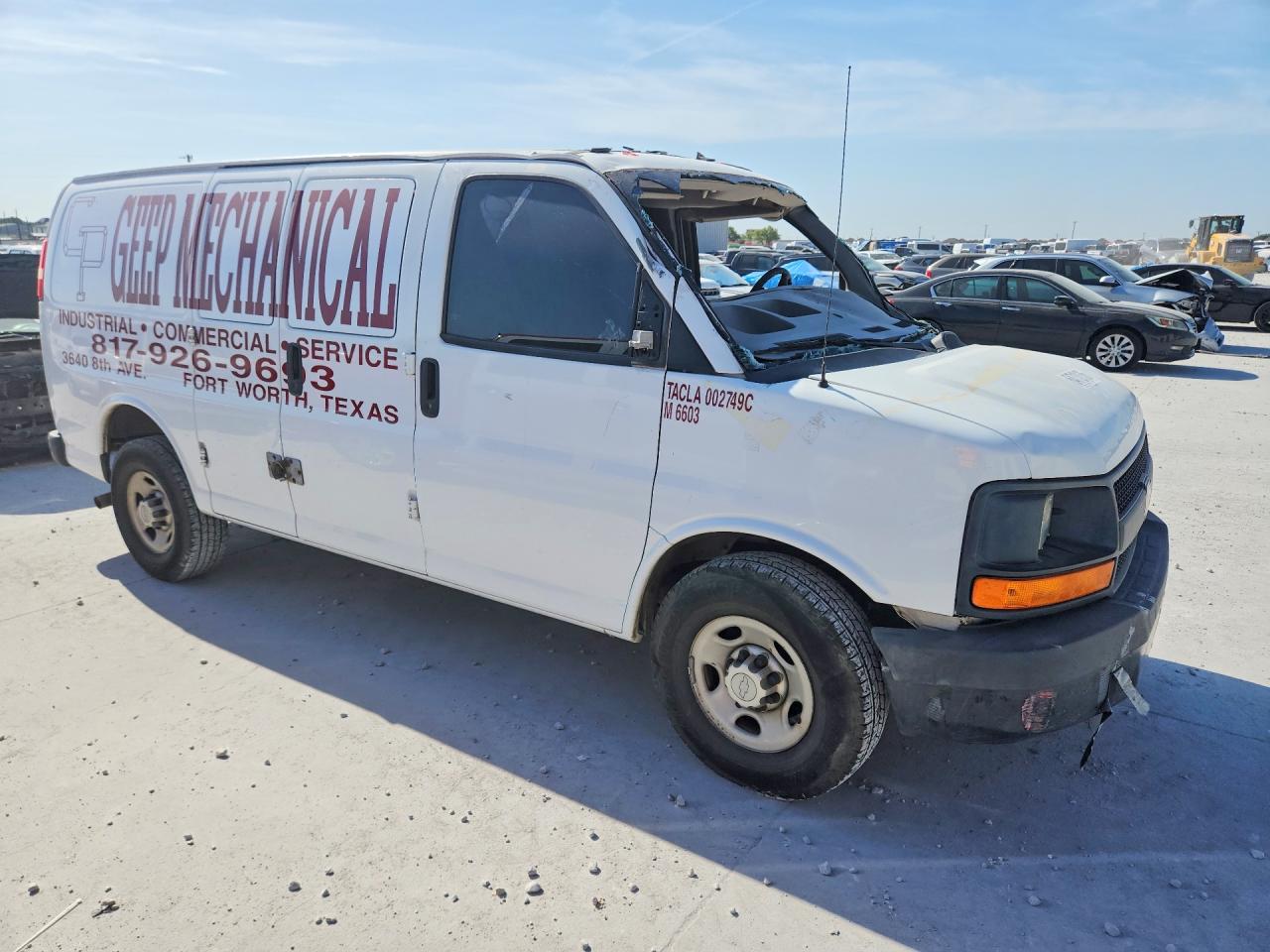 2014 Chevrolet Express G2500 White vin: 1GCWGFCA7E1211209