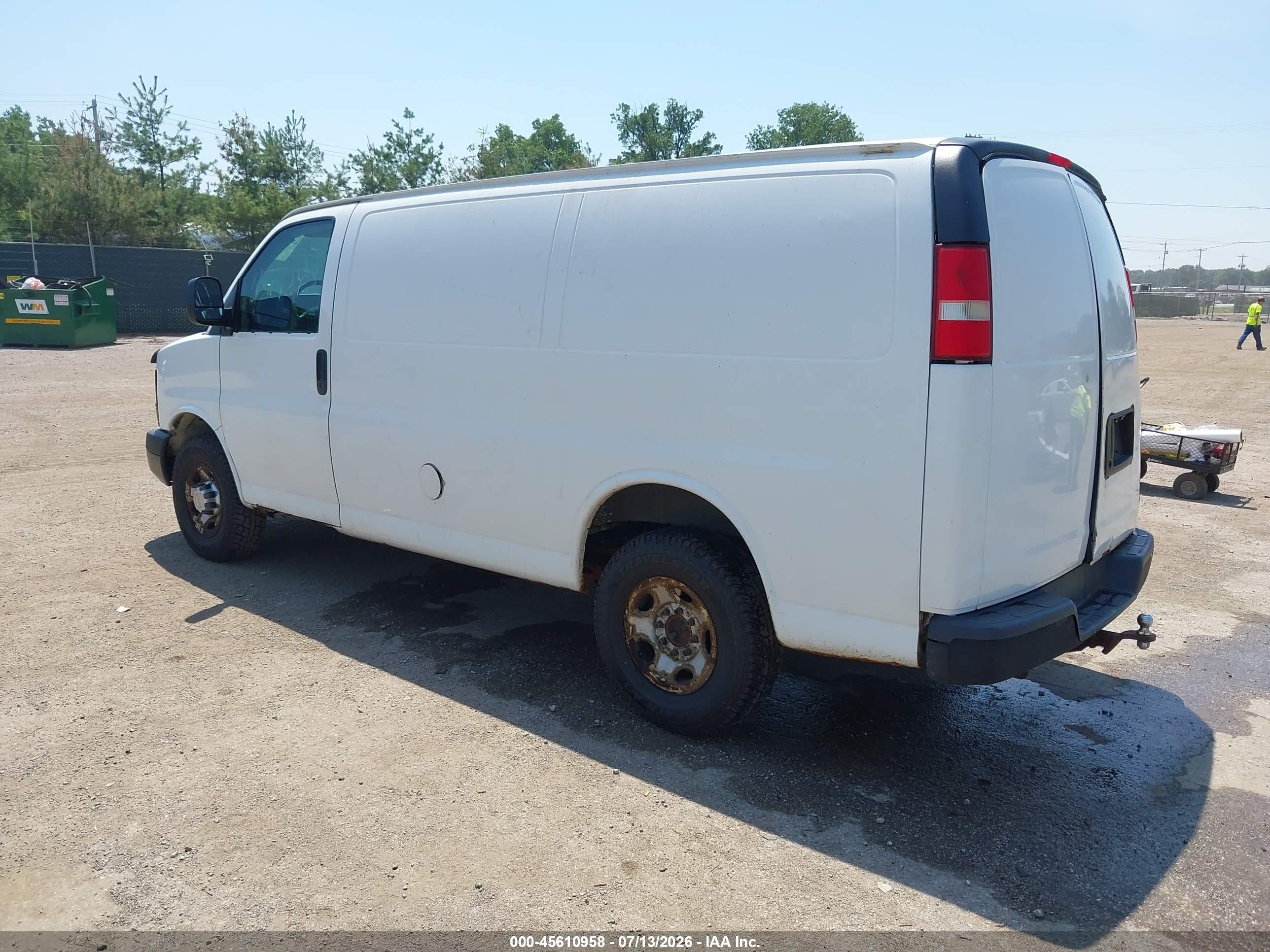 2012 Chevrolet Express 2500 Work Van White vin: 1GCWGFCA8C1163426