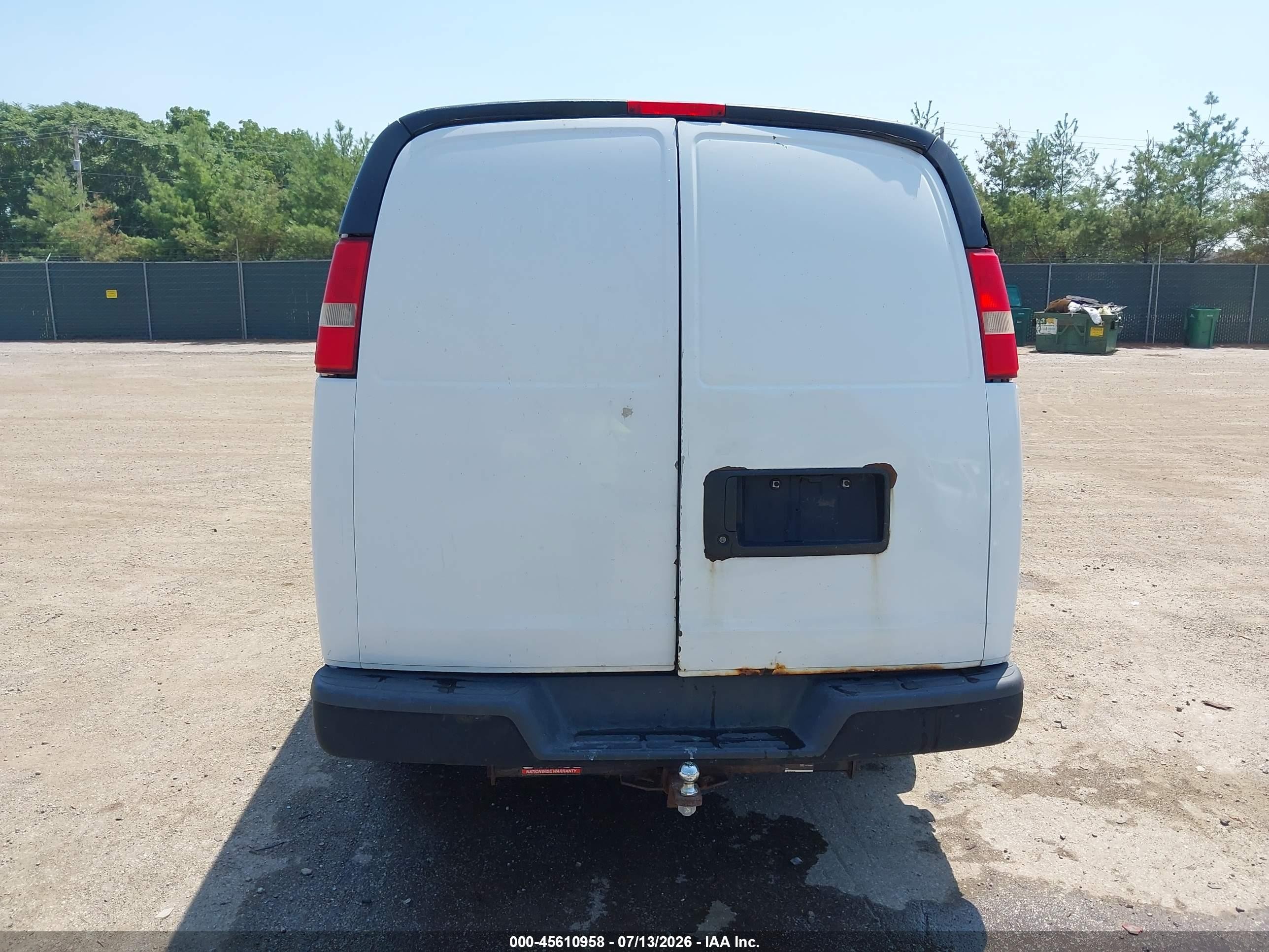 2012 Chevrolet Express 2500 Work Van White vin: 1GCWGFCA8C1163426