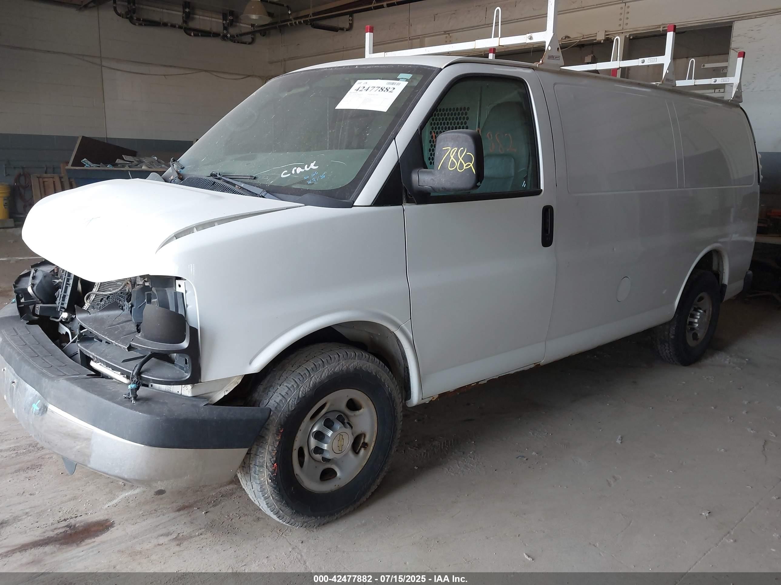 2012 Chevrolet Express 2500 Work Van White vin: 1GCWGFCAXC1180972