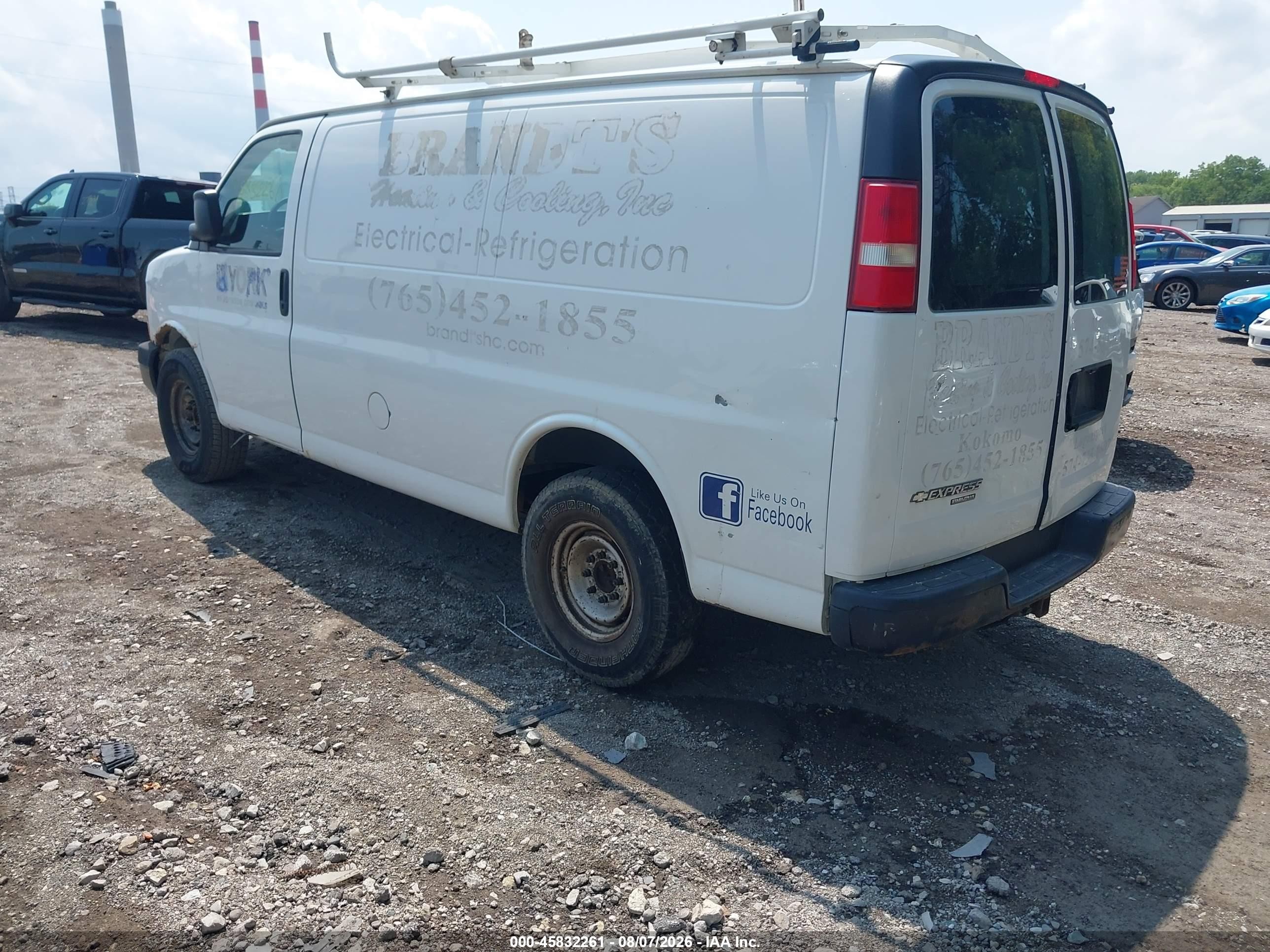 2015 Chevrolet Express 2500 Work Van White vin: 1GCWGFCF0F1283107