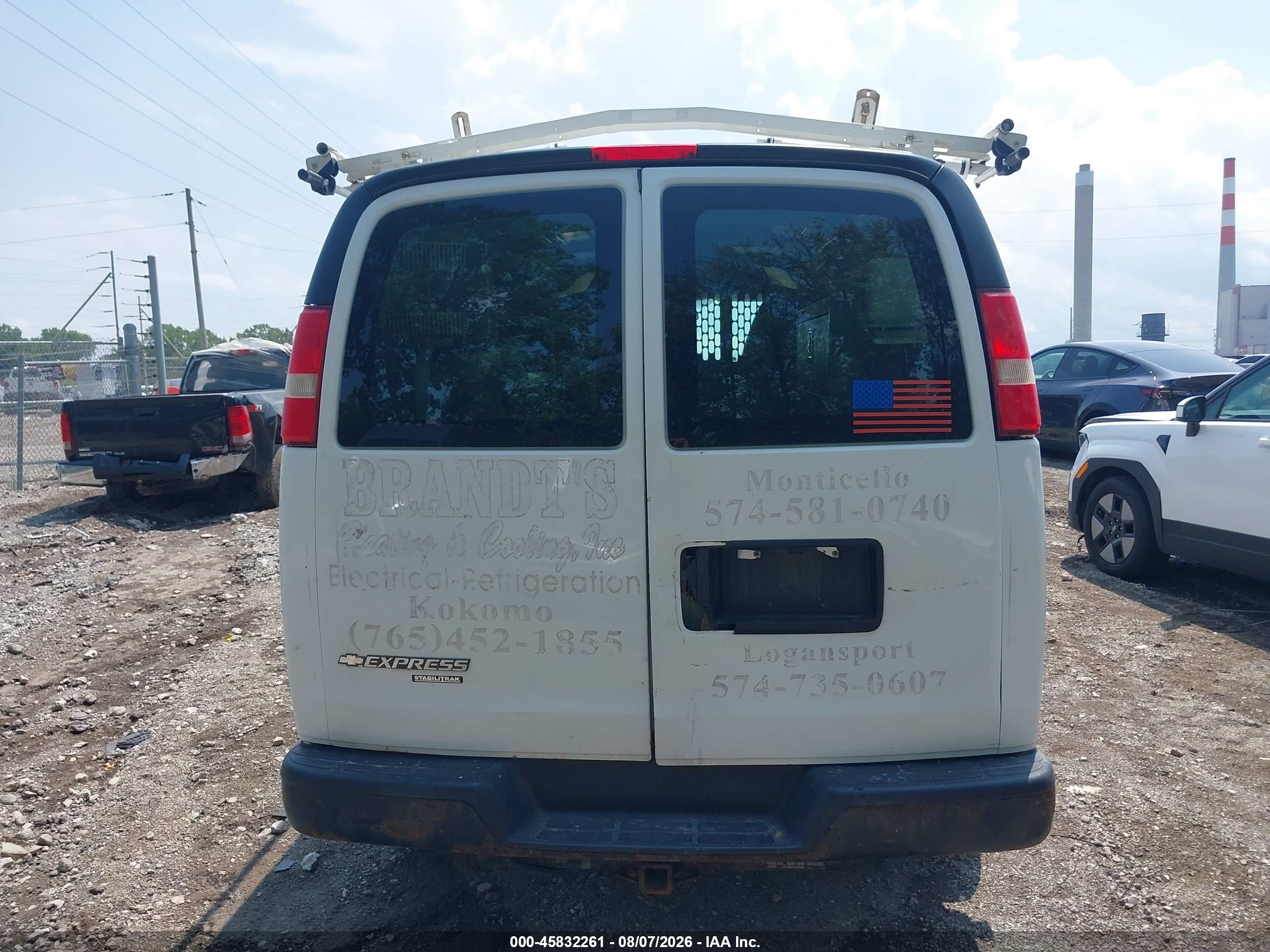 2015 Chevrolet Express 2500 Work Van White vin: 1GCWGFCF0F1283107