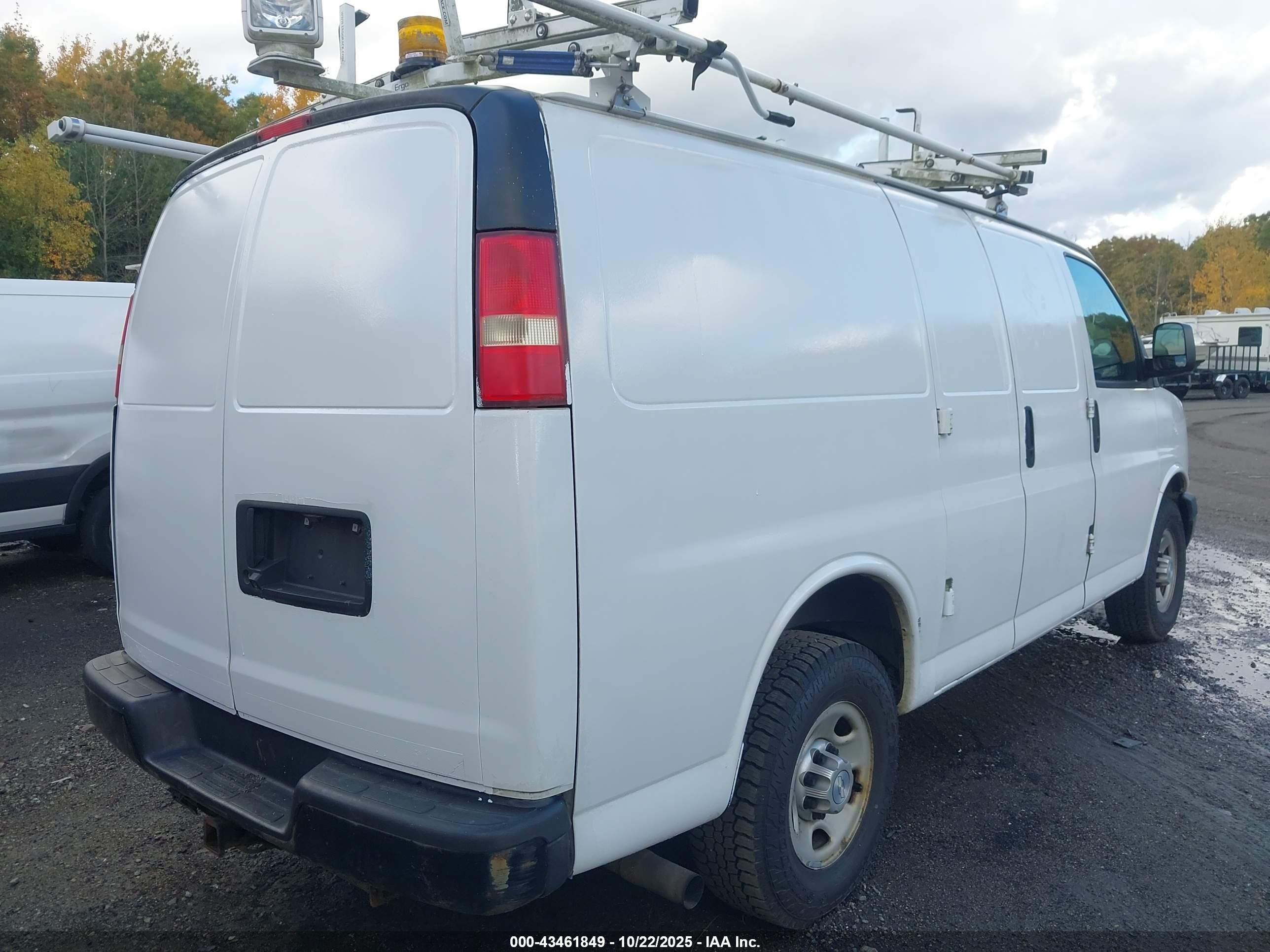 2015 Chevrolet Express 2500 Work Van White vin: 1GCWGFCF5F1168437