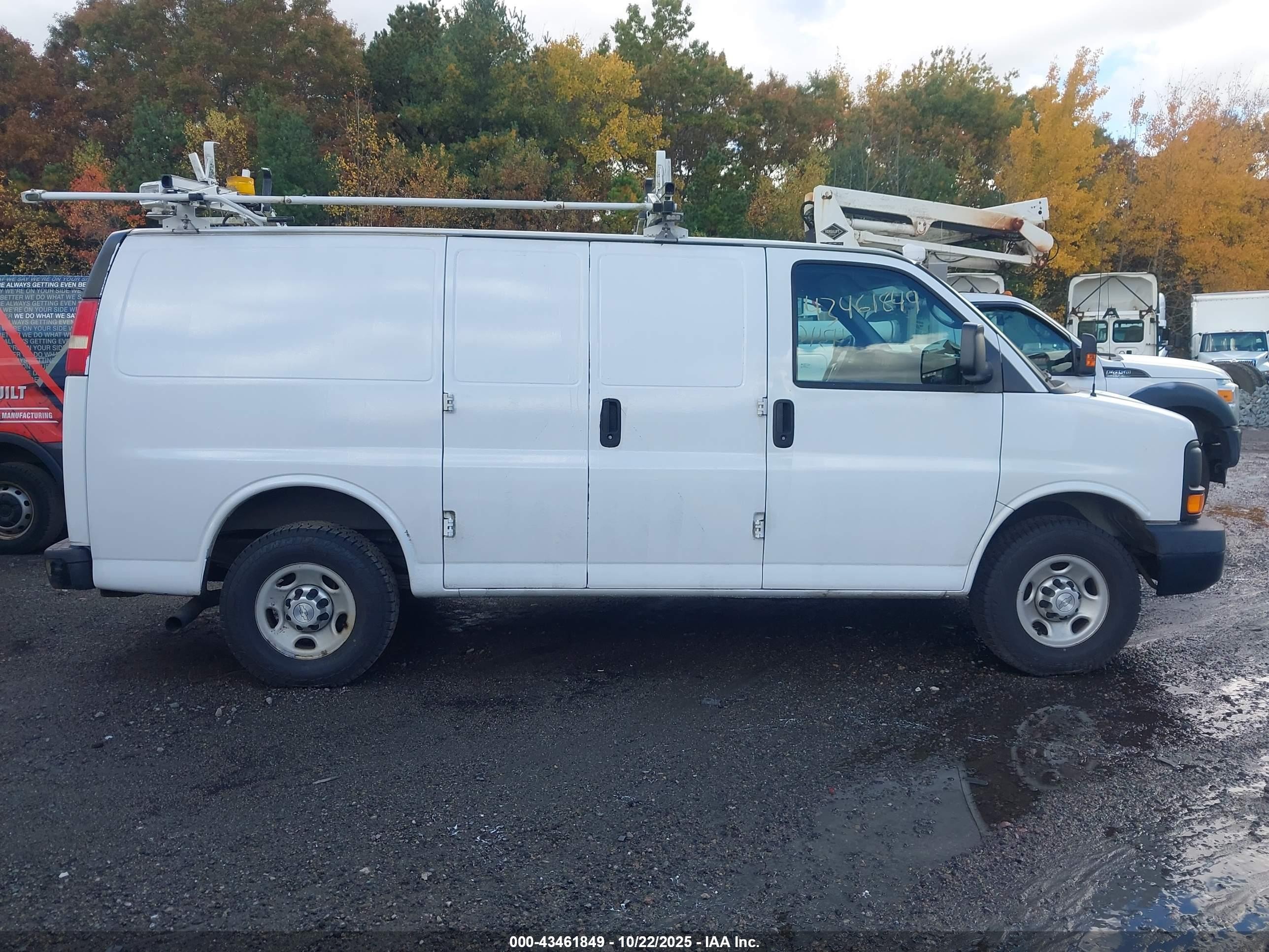 2015 Chevrolet Express 2500 Work Van White vin: 1GCWGFCF5F1168437