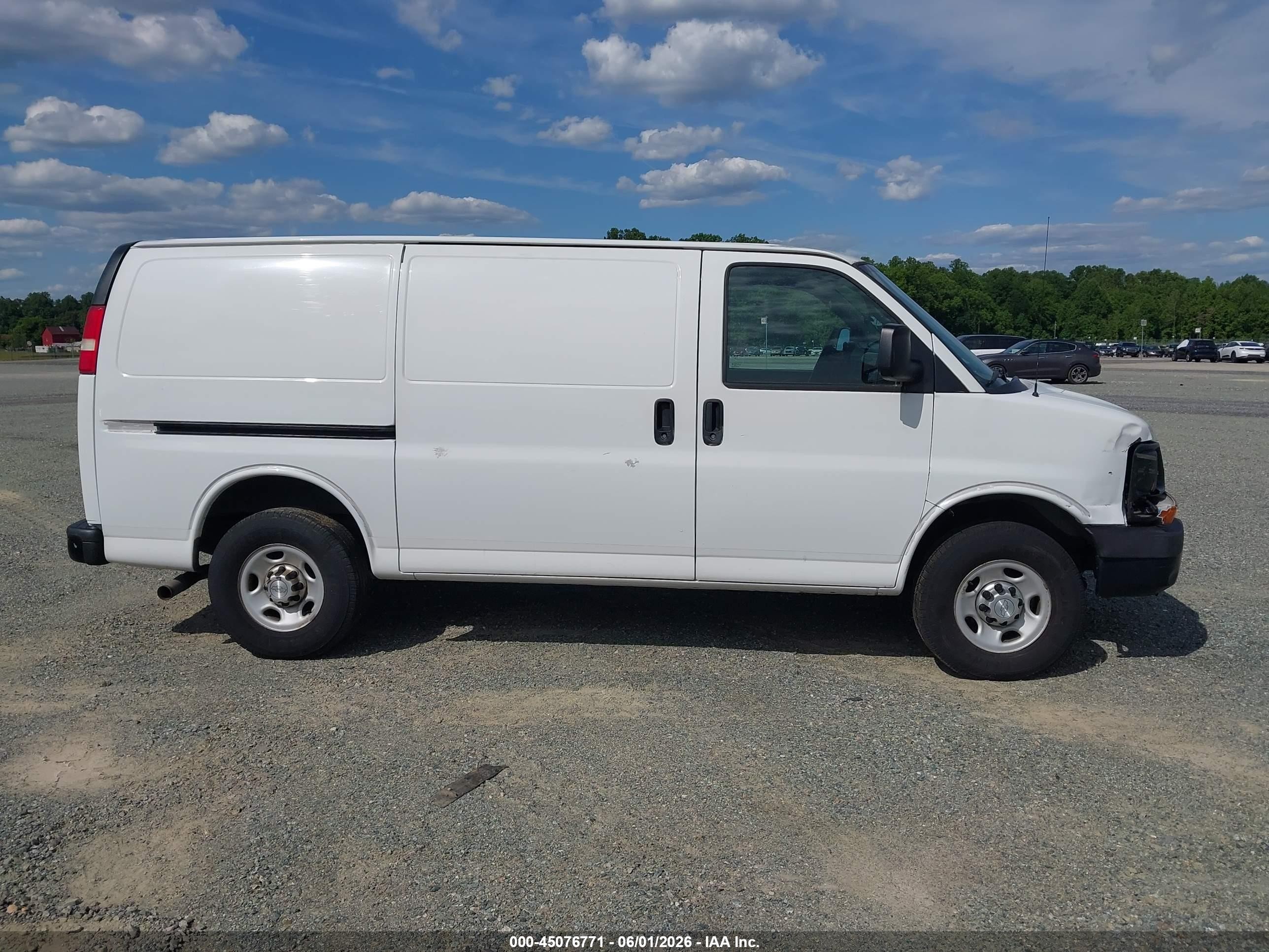 2015 Chevrolet Express 2500 Work Van White vin: 1GCWGFCF5F1185836