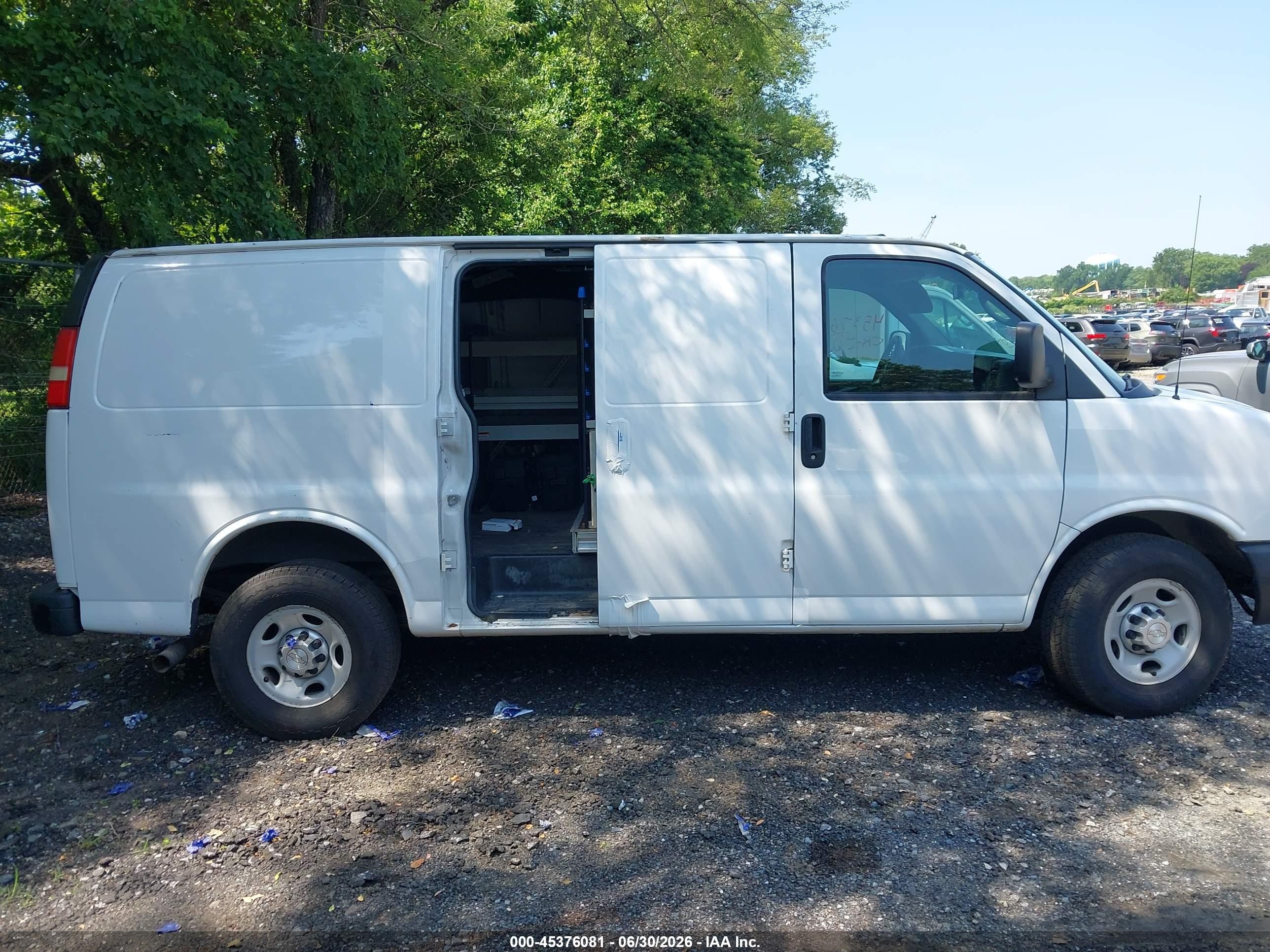 2015 Chevrolet Express 2500 Work Van White vin: 1GCWGFCFXF1168160