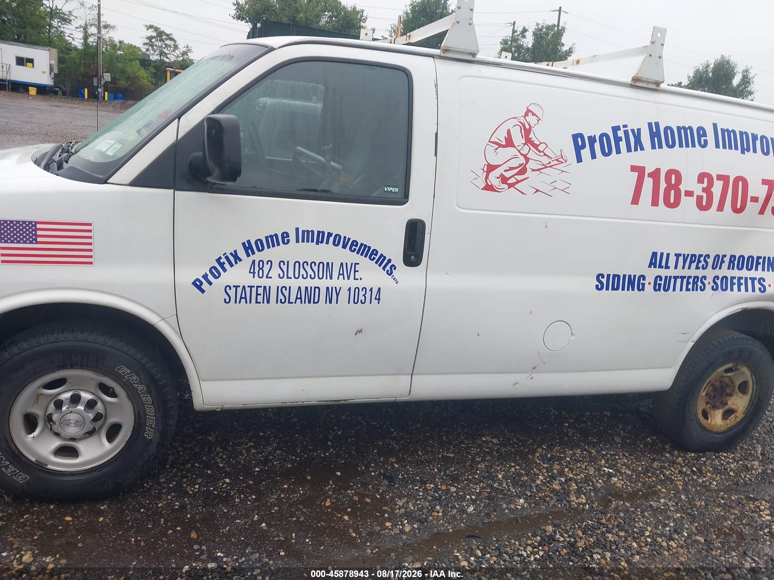 2015 Chevrolet Express 2500 Work Van Белый vin: 1GCWGFCFXF1262460