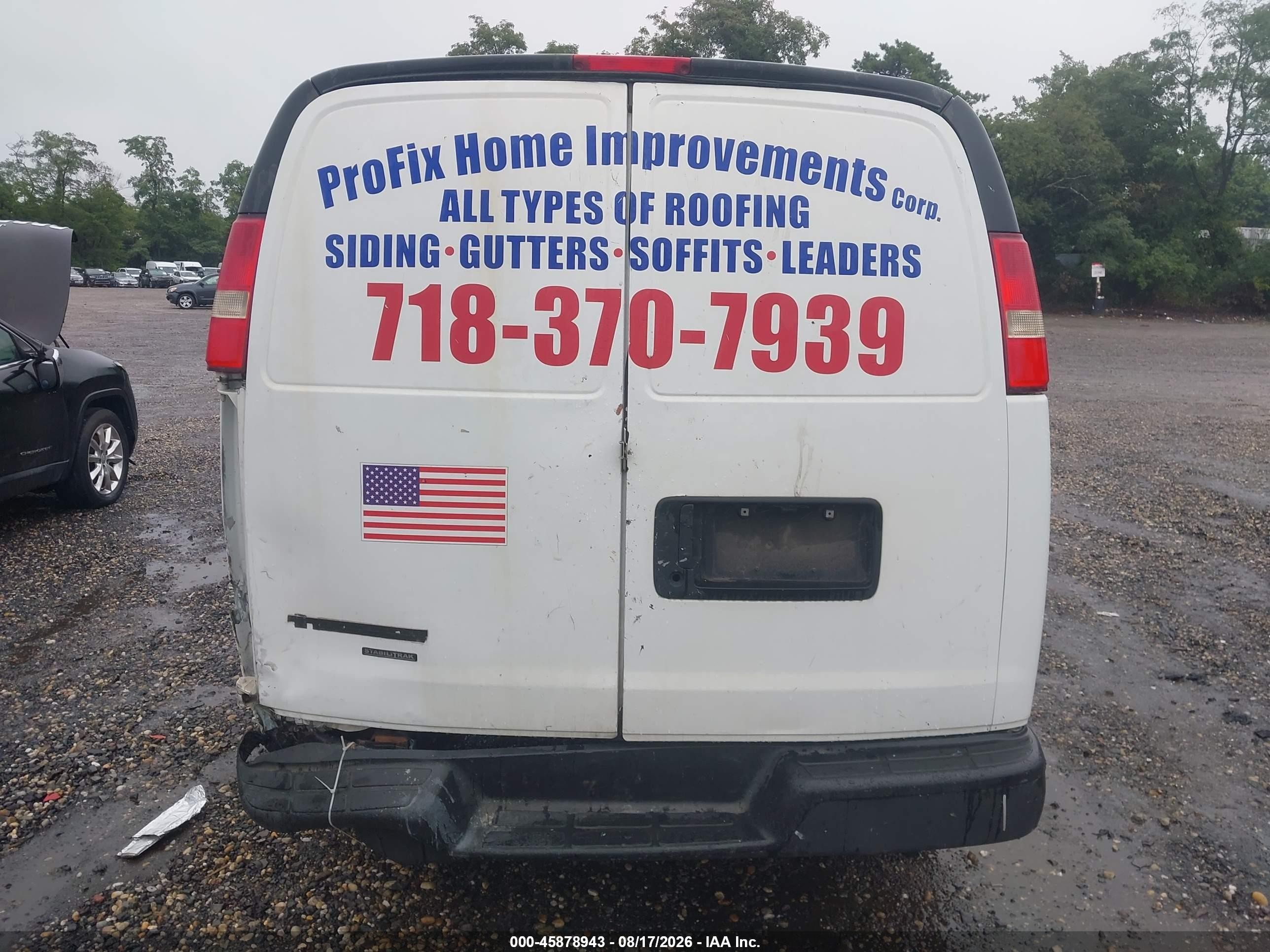 2015 Chevrolet Express 2500 Work Van Белый vin: 1GCWGFCFXF1262460