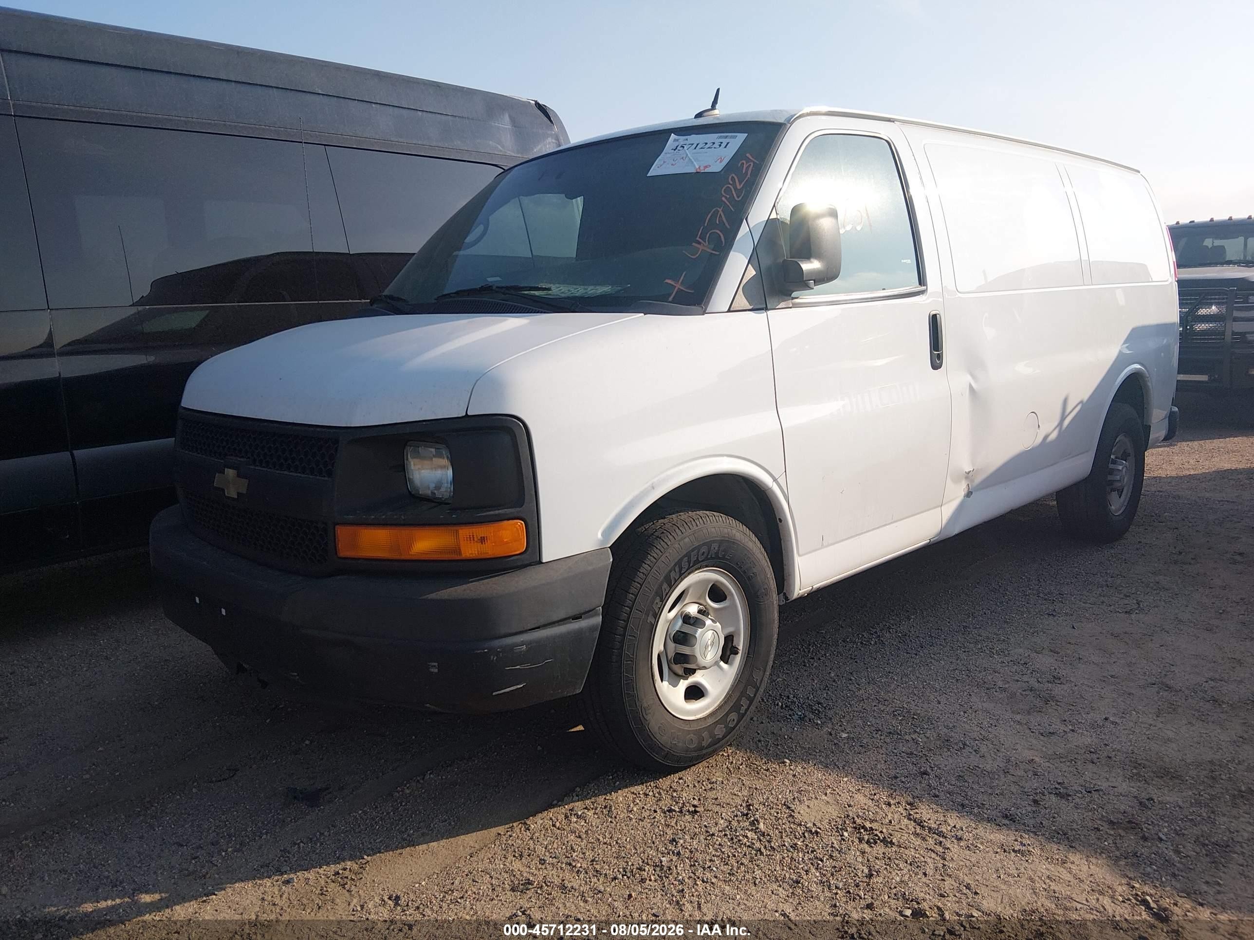 2015 Chevrolet Express 2500 Work Van White vin: 1GCWGFCG9F1226509