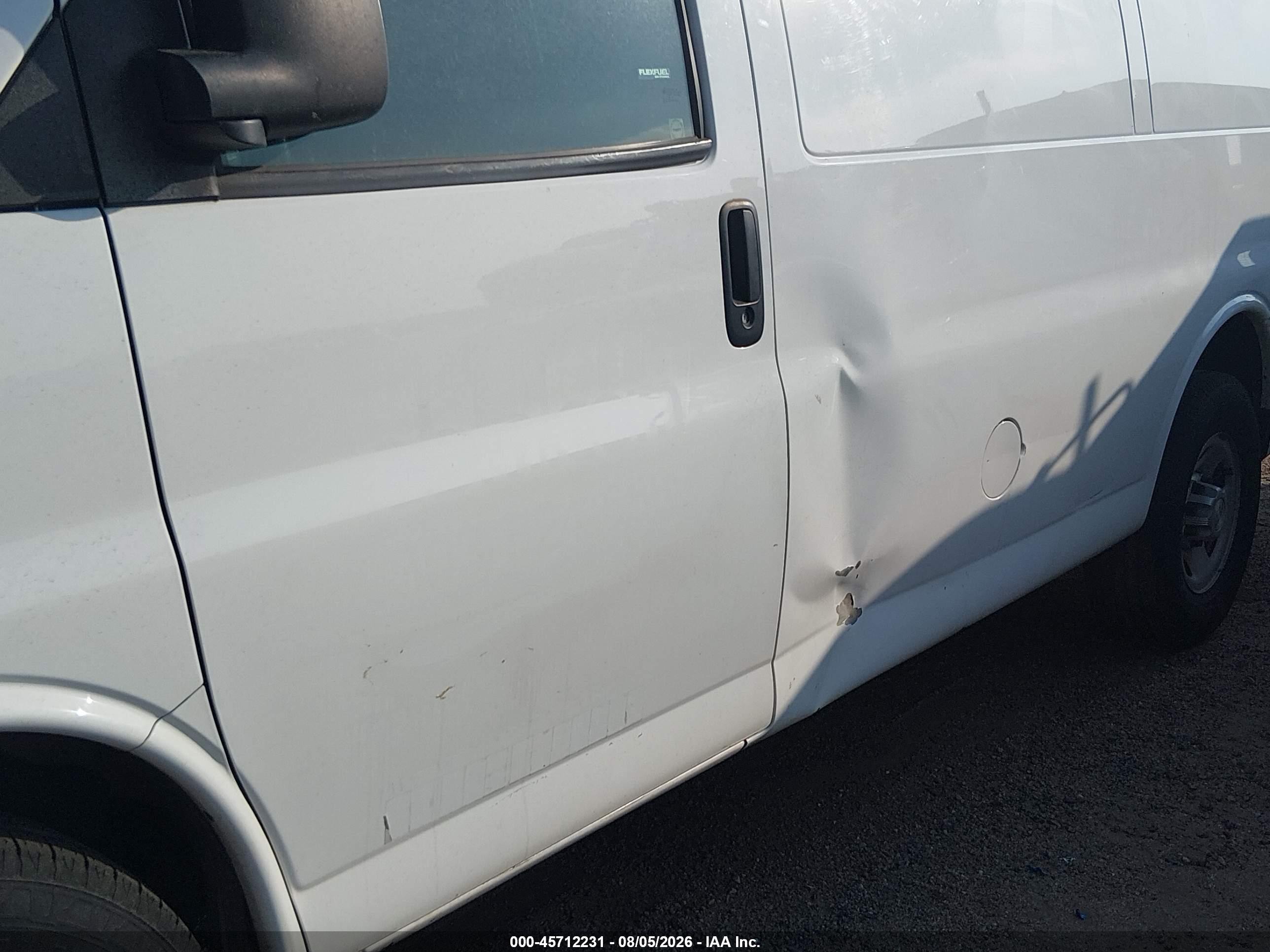 2015 Chevrolet Express 2500 Work Van White vin: 1GCWGFCG9F1226509