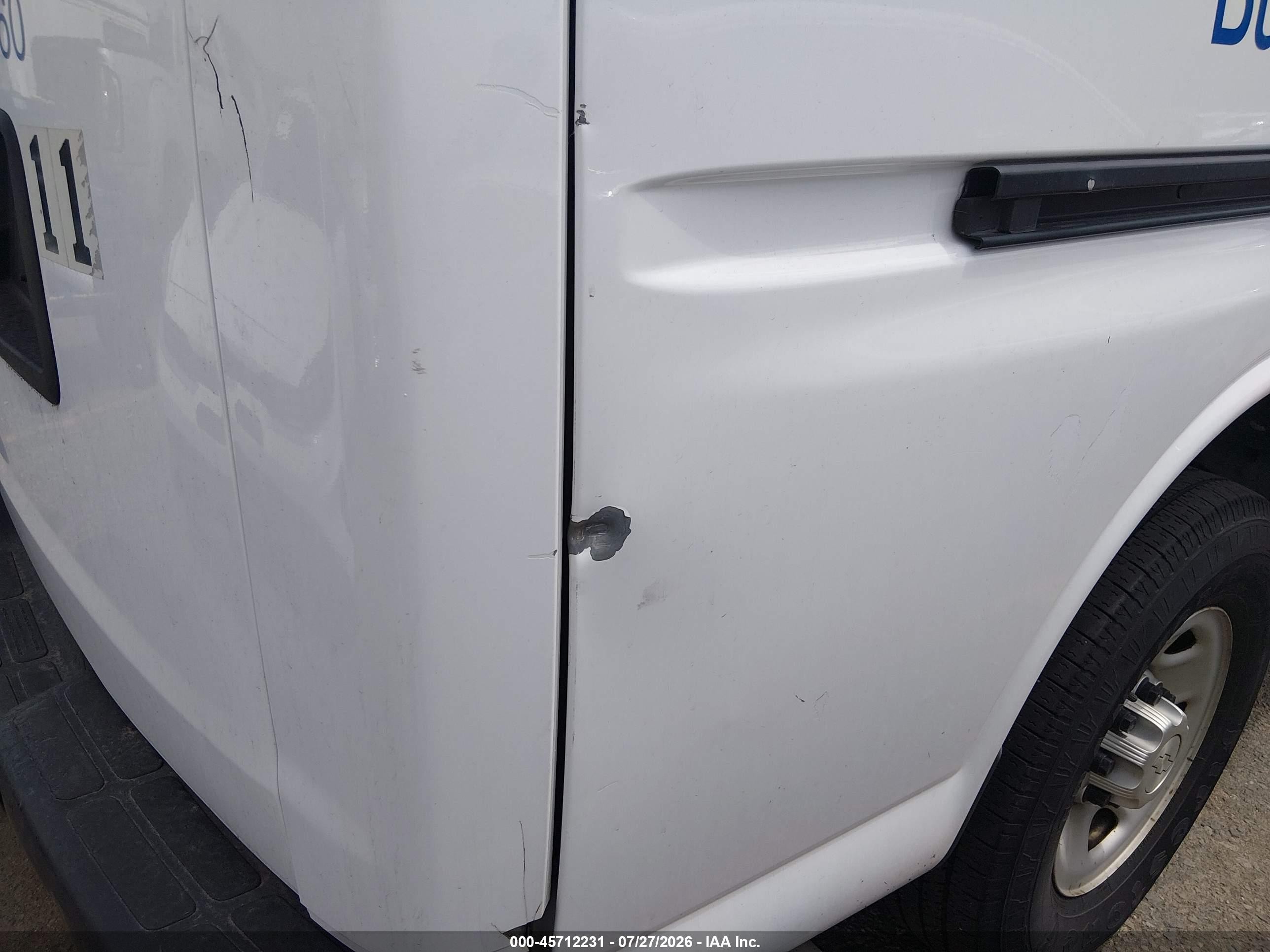 2015 Chevrolet Express 2500 Work Van White vin: 1GCWGFCG9F1226509
