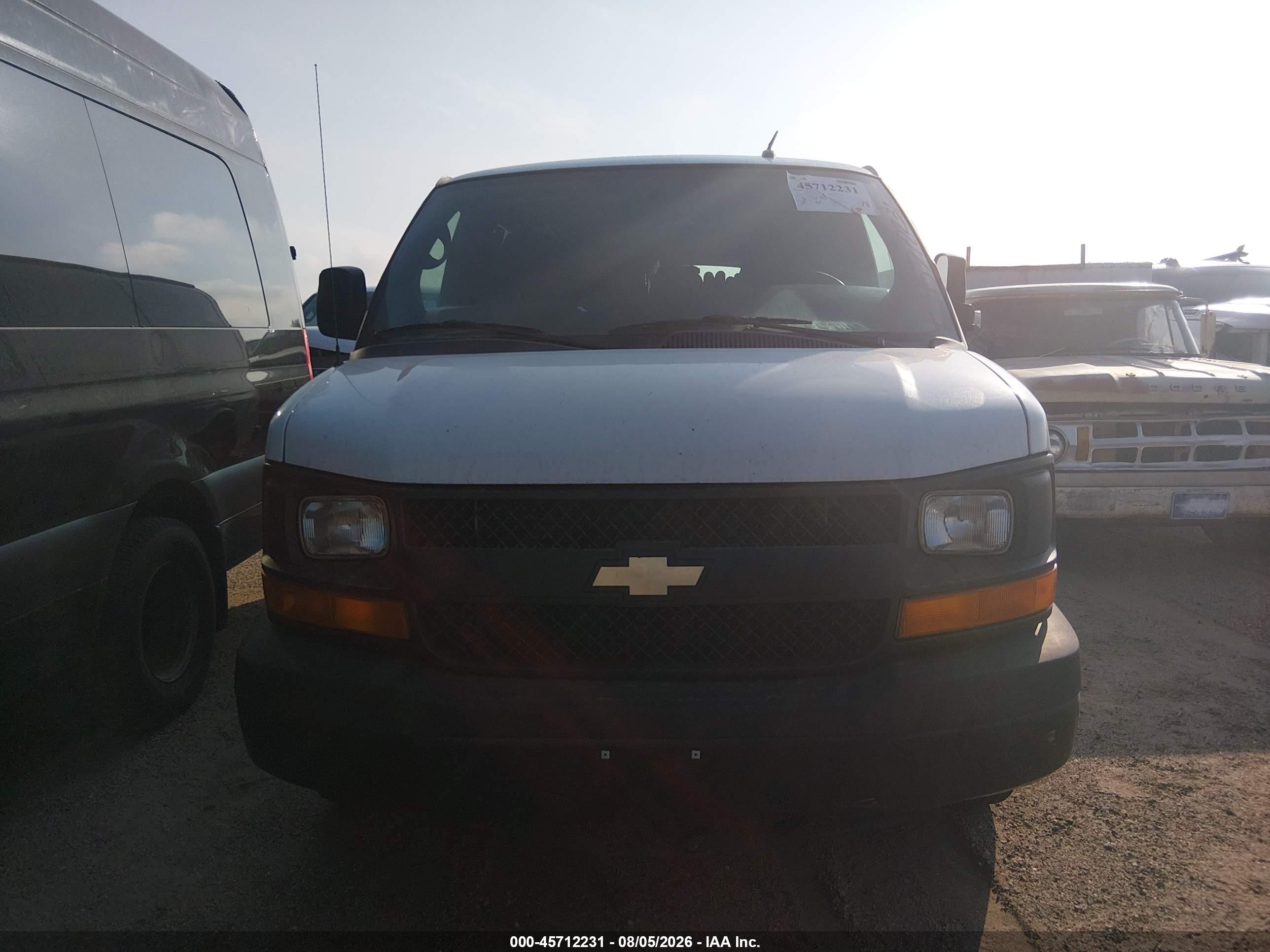 2015 Chevrolet Express 2500 Work Van White vin: 1GCWGFCG9F1226509