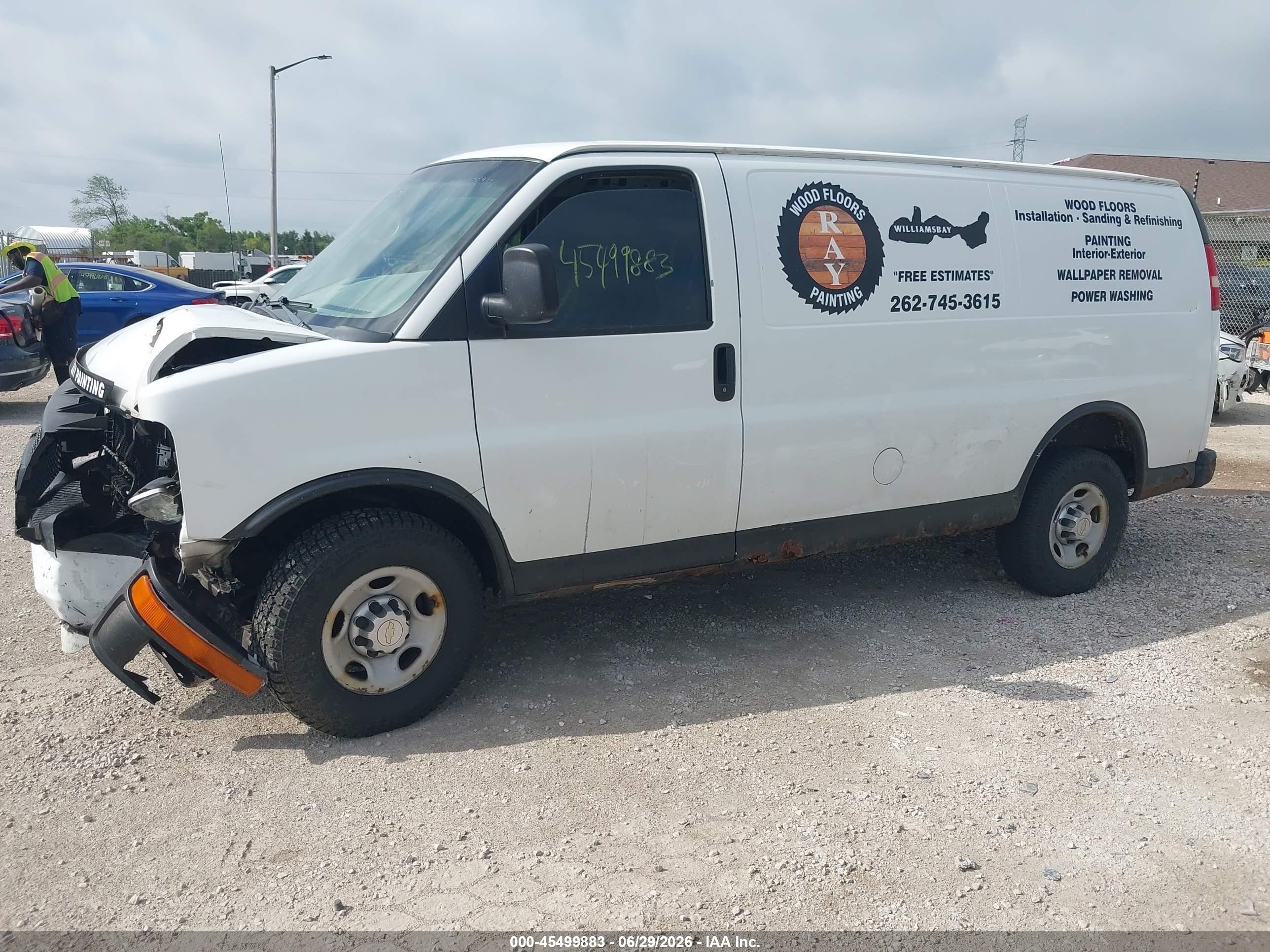 2012 Chevrolet Express 2500 Work Van White vin: 1GCWGFFA6C1140349