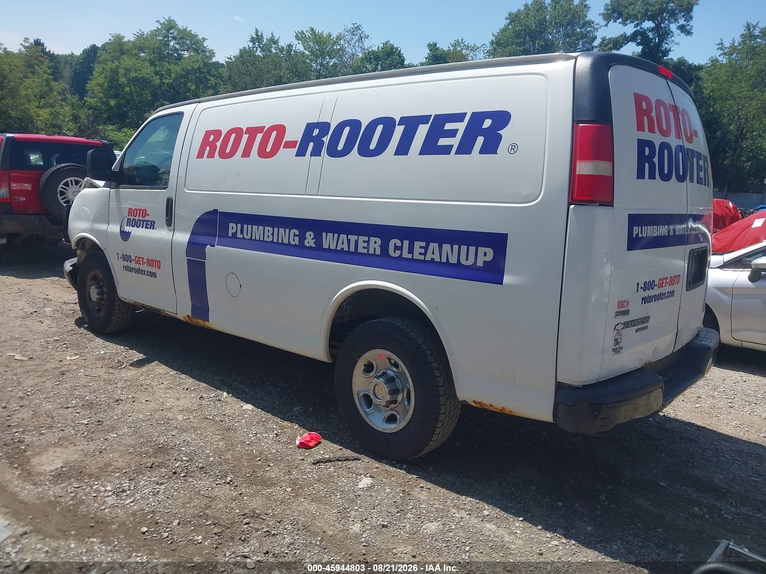 2011 Chevrolet Express 2500 Work Van White vin: 1GCWGFFA7B1131058