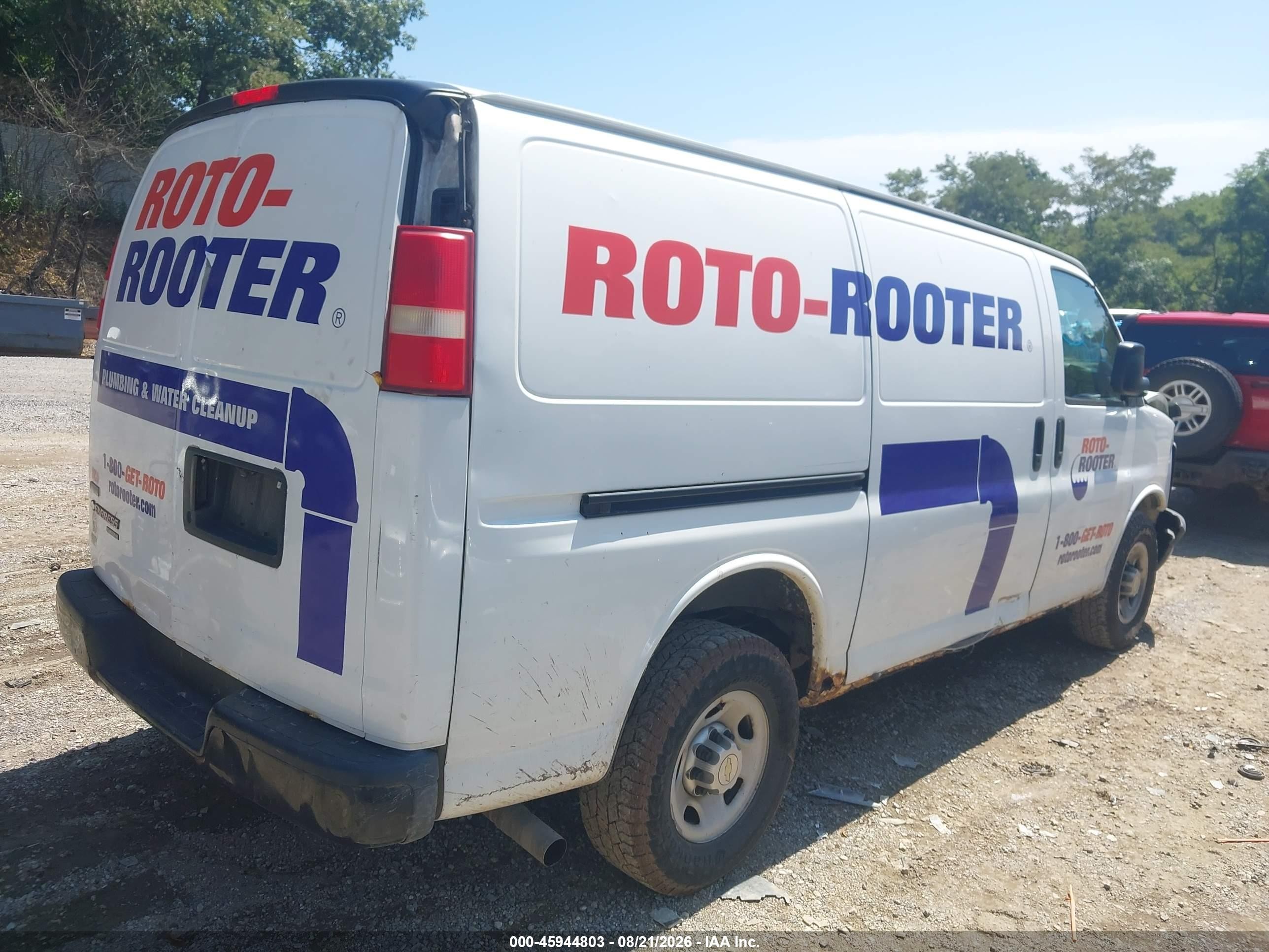 2011 Chevrolet Express 2500 Work Van White vin: 1GCWGFFA7B1131058