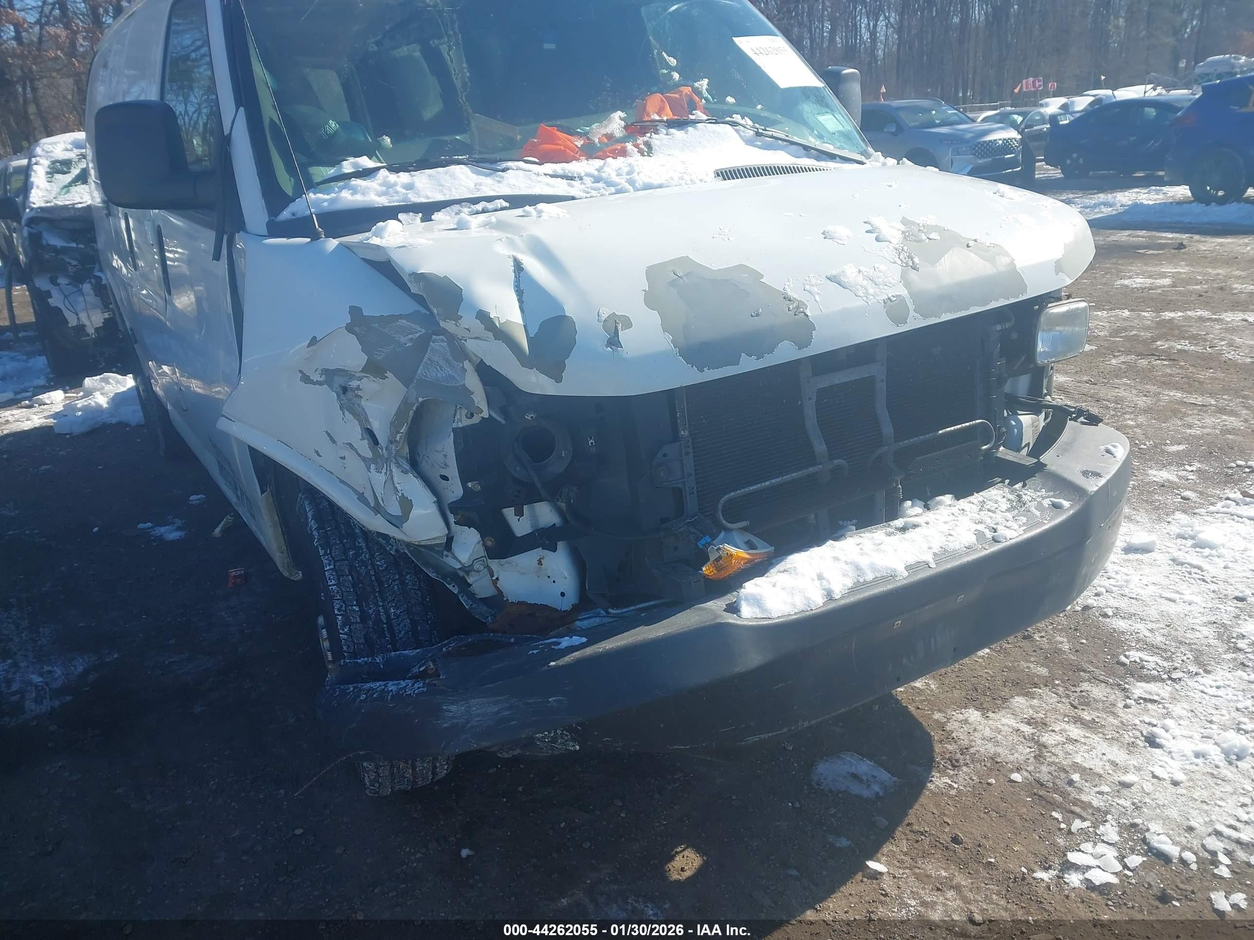 2012 Chevrolet Express 2500 Work Van White vin: 1GCWGFFA9C1116885