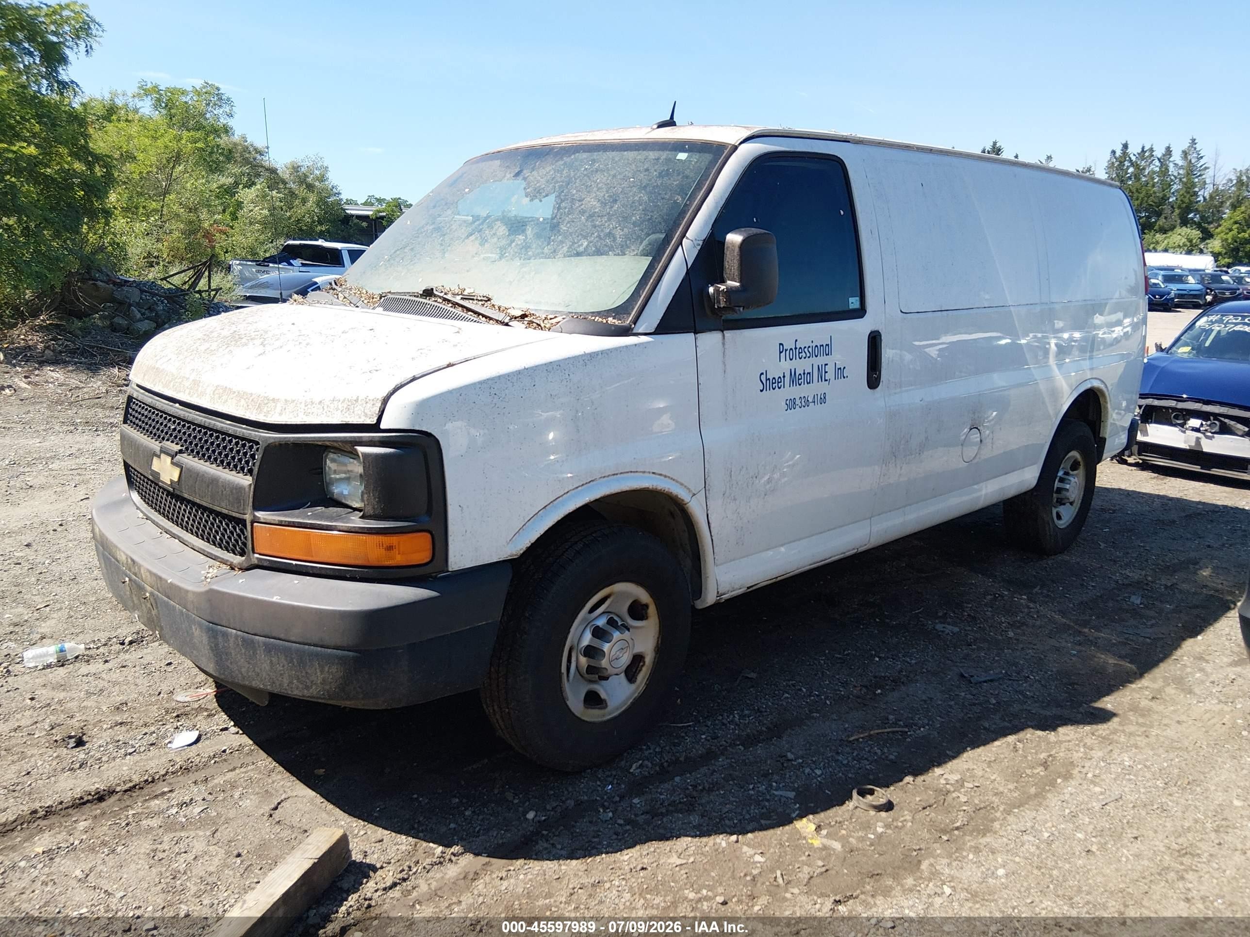 2015 Chevrolet Express 2500 Work Van White vin: 1GCWGFFF2F1103802