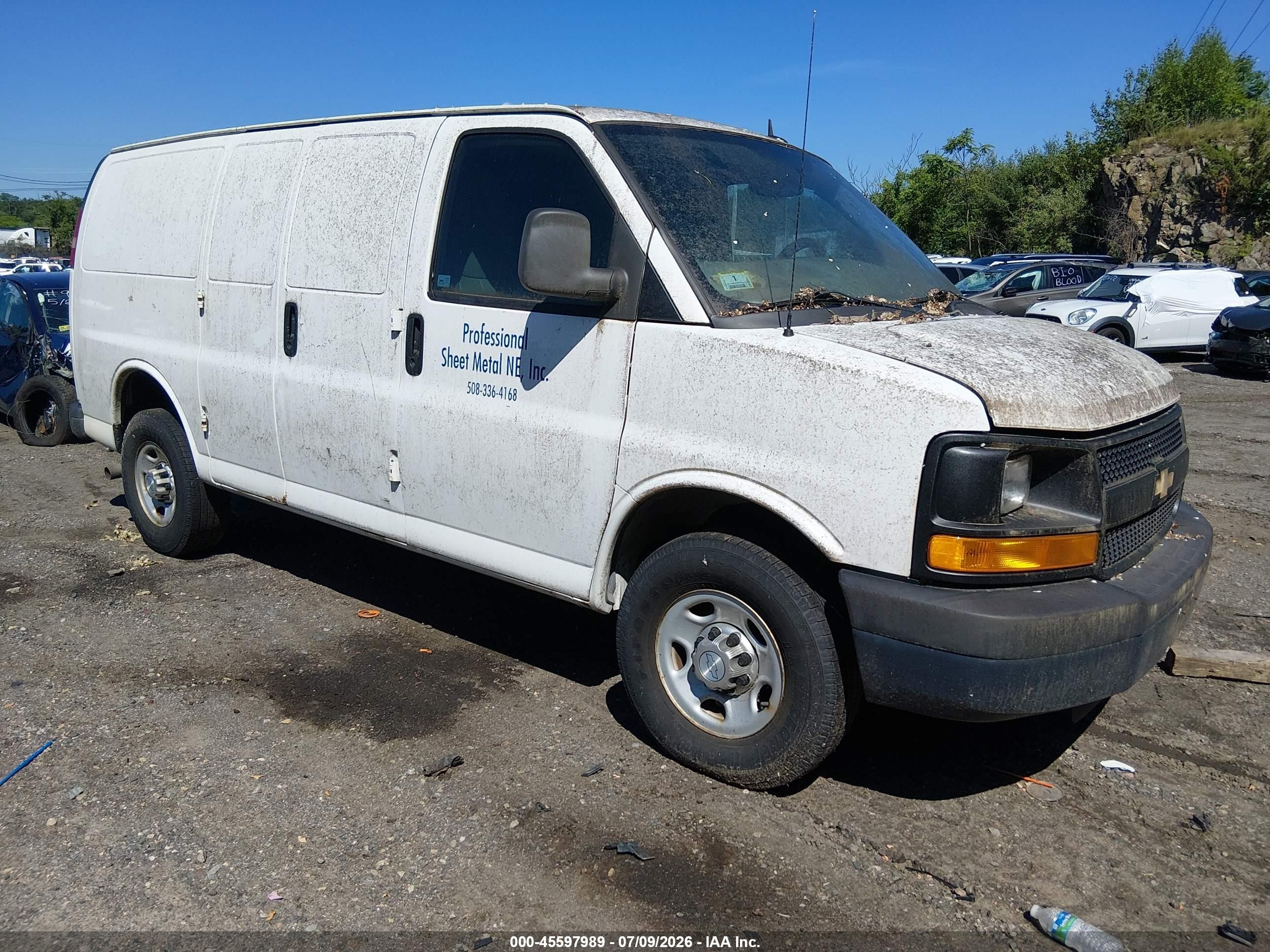 2015 Chevrolet Express 2500 Work Van White vin: 1GCWGFFF2F1103802