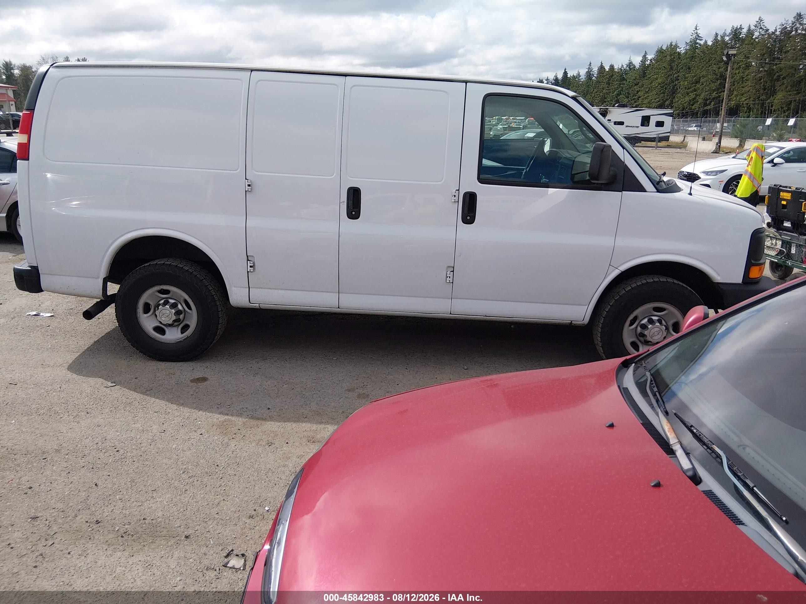 2015 Chevrolet Express 2500 Work Van Белый vin: 1GCWGFFF2F1172361