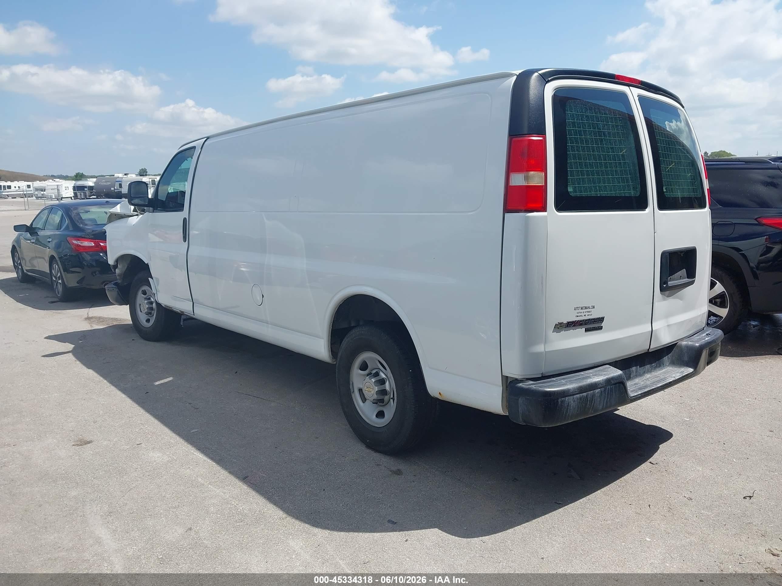 2012 Chevrolet Express 2500 Work Van White vin: 1GCWGGBA2C1165941