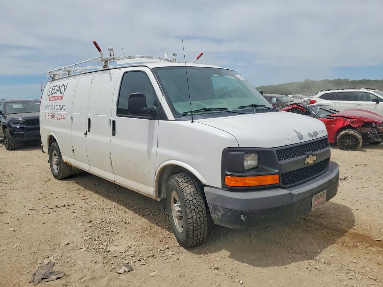 2013 Chevrolet Express G2500 White vin: 1GCWGGCA1D1100420