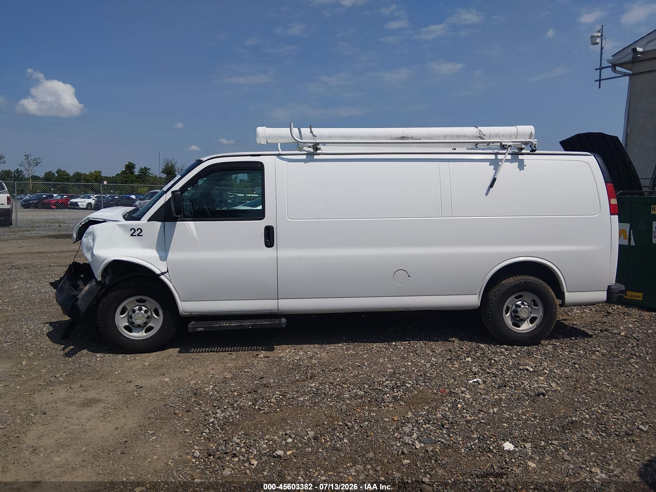 2014 Chevrolet Express 2500 Work Van White vin: 1GCWGGCA7E1133486