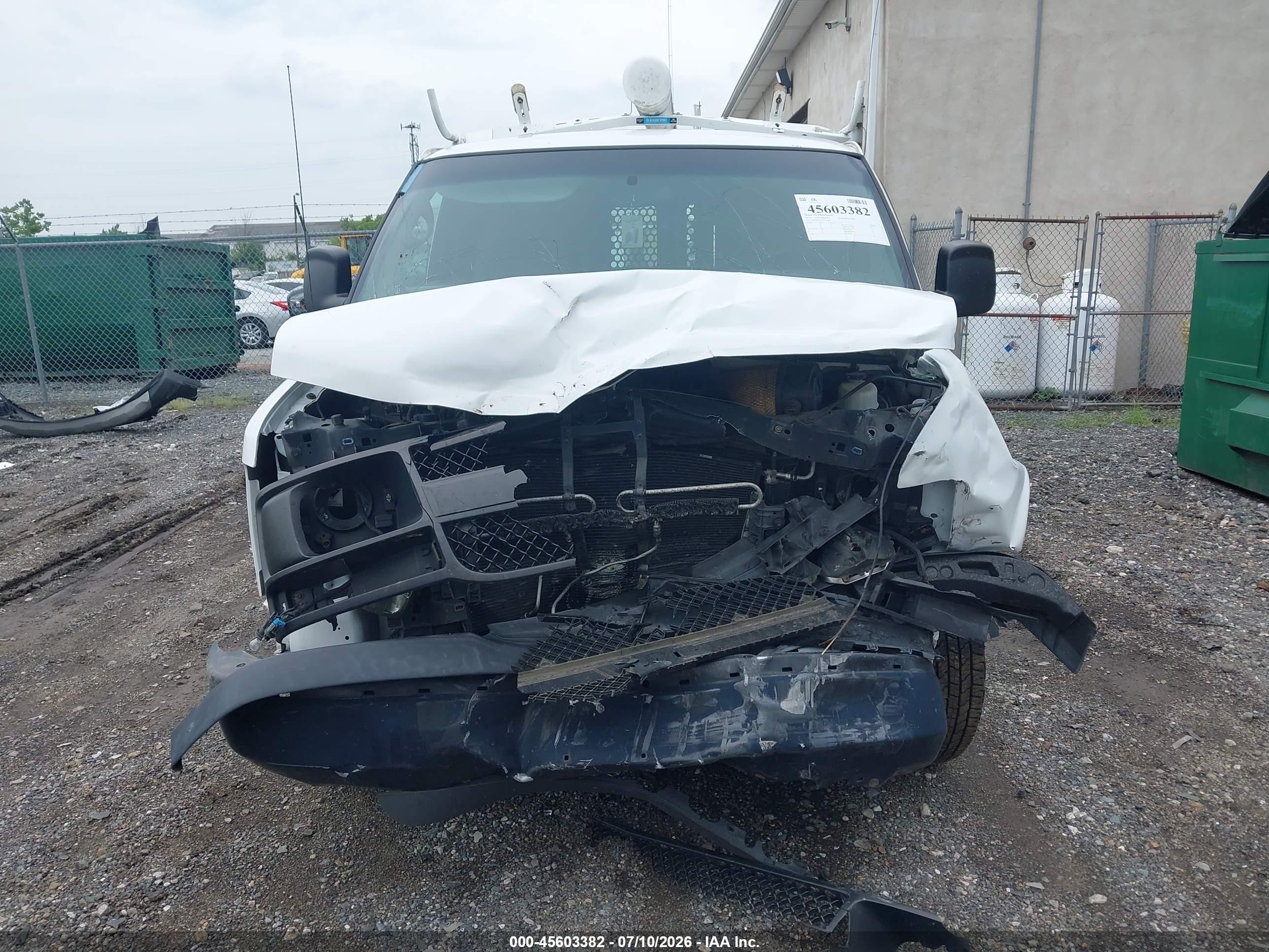 2014 Chevrolet Express 2500 Work Van White vin: 1GCWGGCA7E1133486