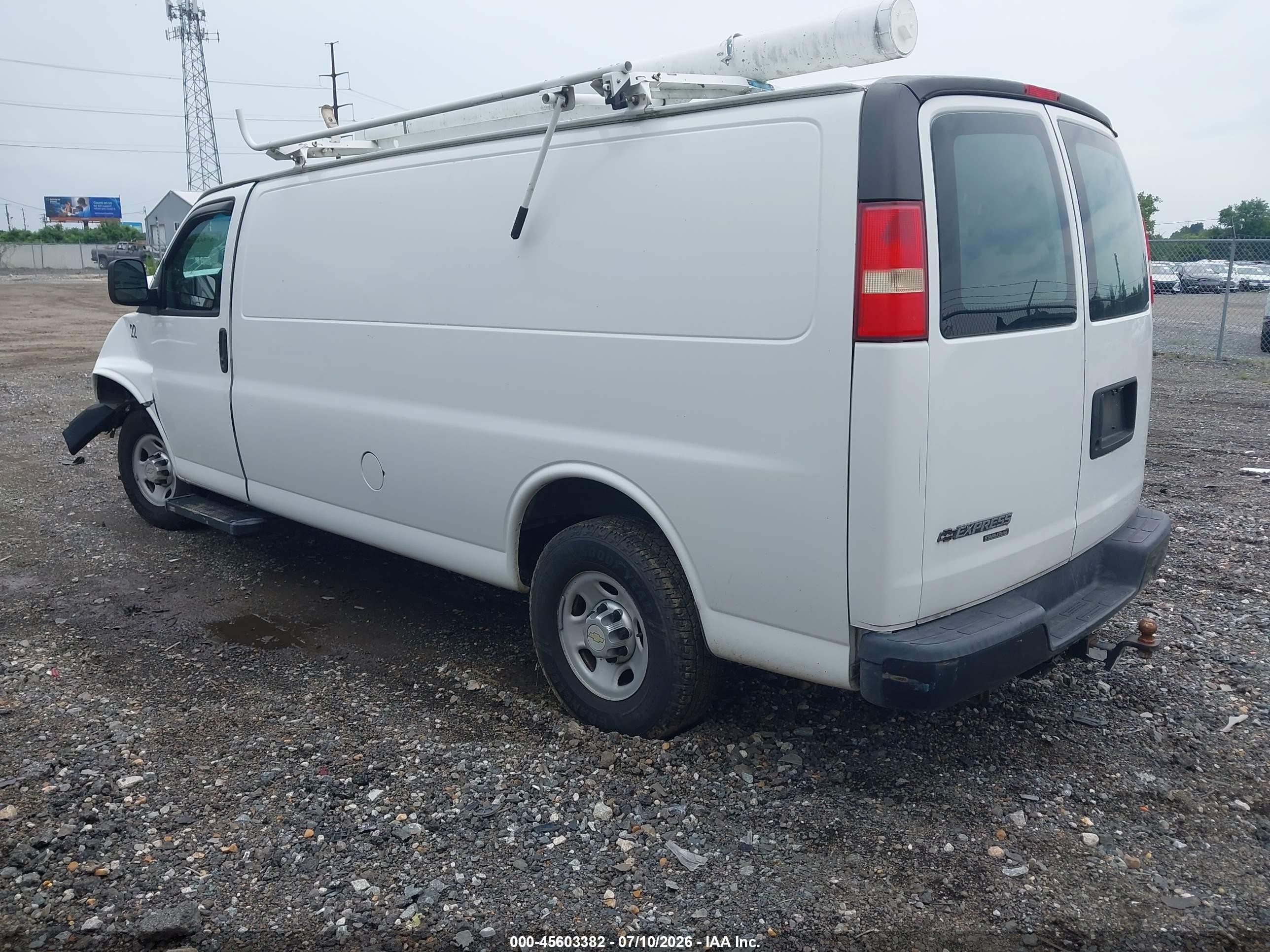 2014 Chevrolet Express 2500 Work Van White vin: 1GCWGGCA7E1133486