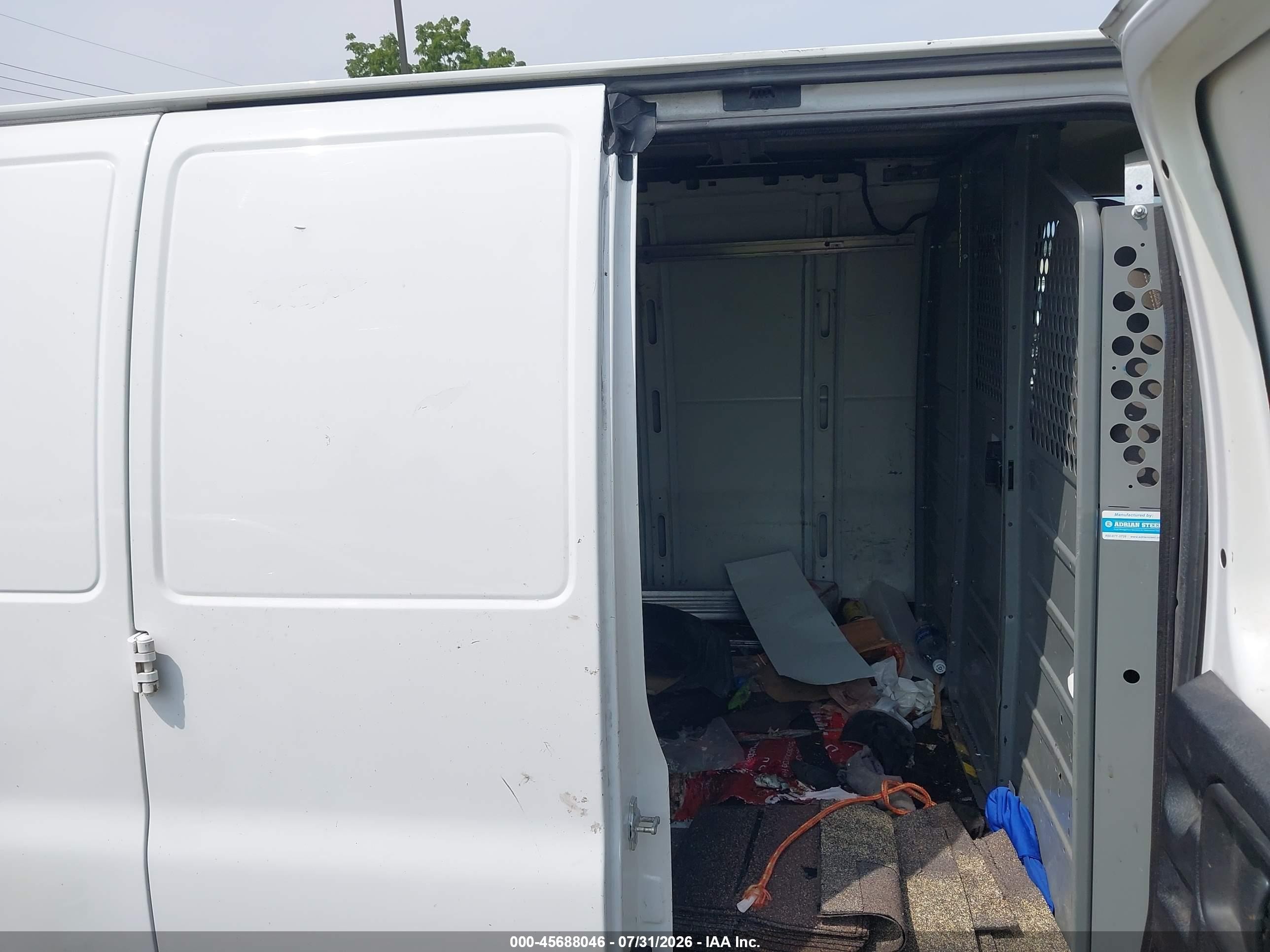 2015 Chevrolet Express 2500 Work Van White vin: 1GCWGGCG3F1125259