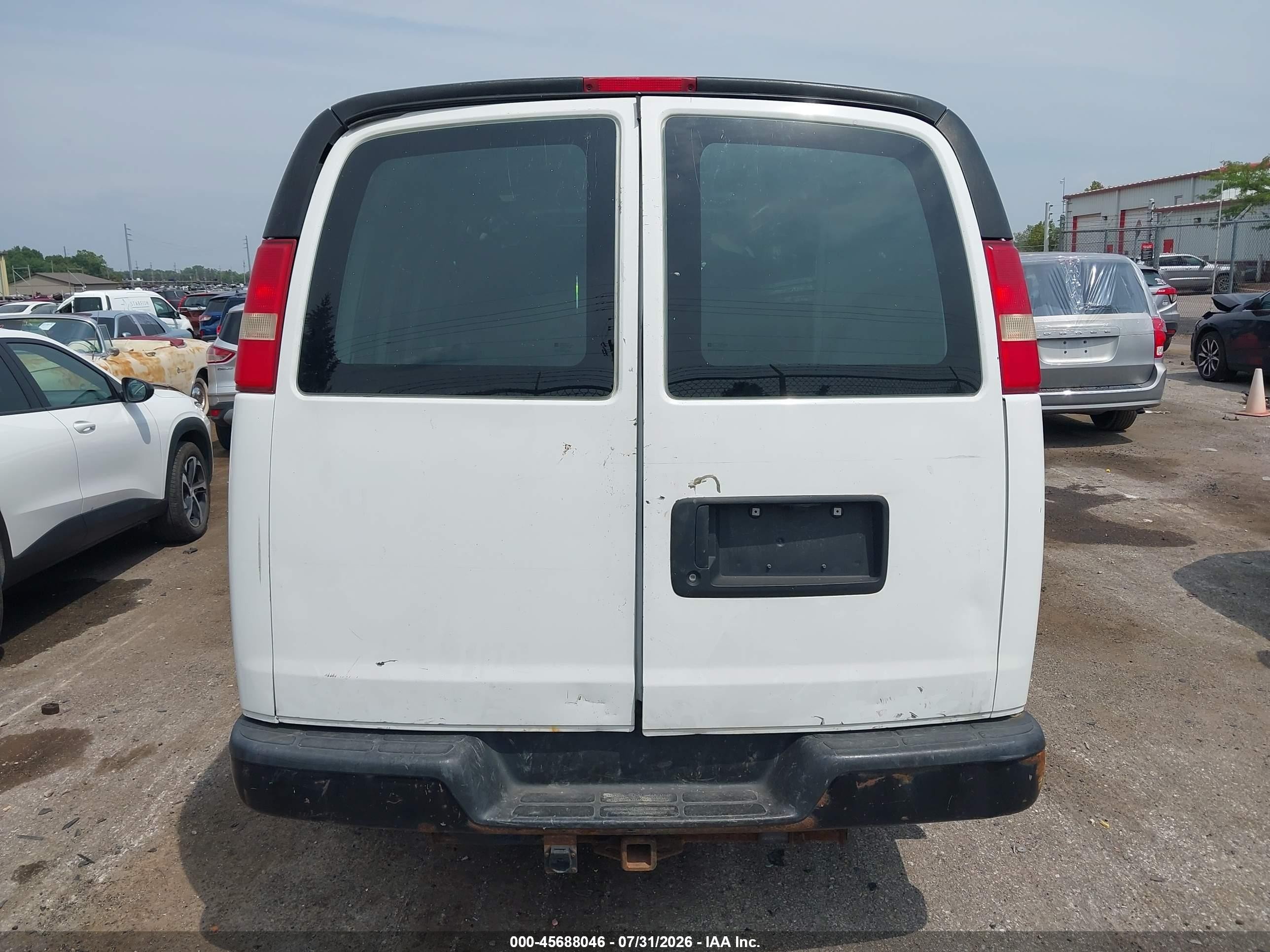 2015 Chevrolet Express 2500 Work Van White vin: 1GCWGGCG3F1125259