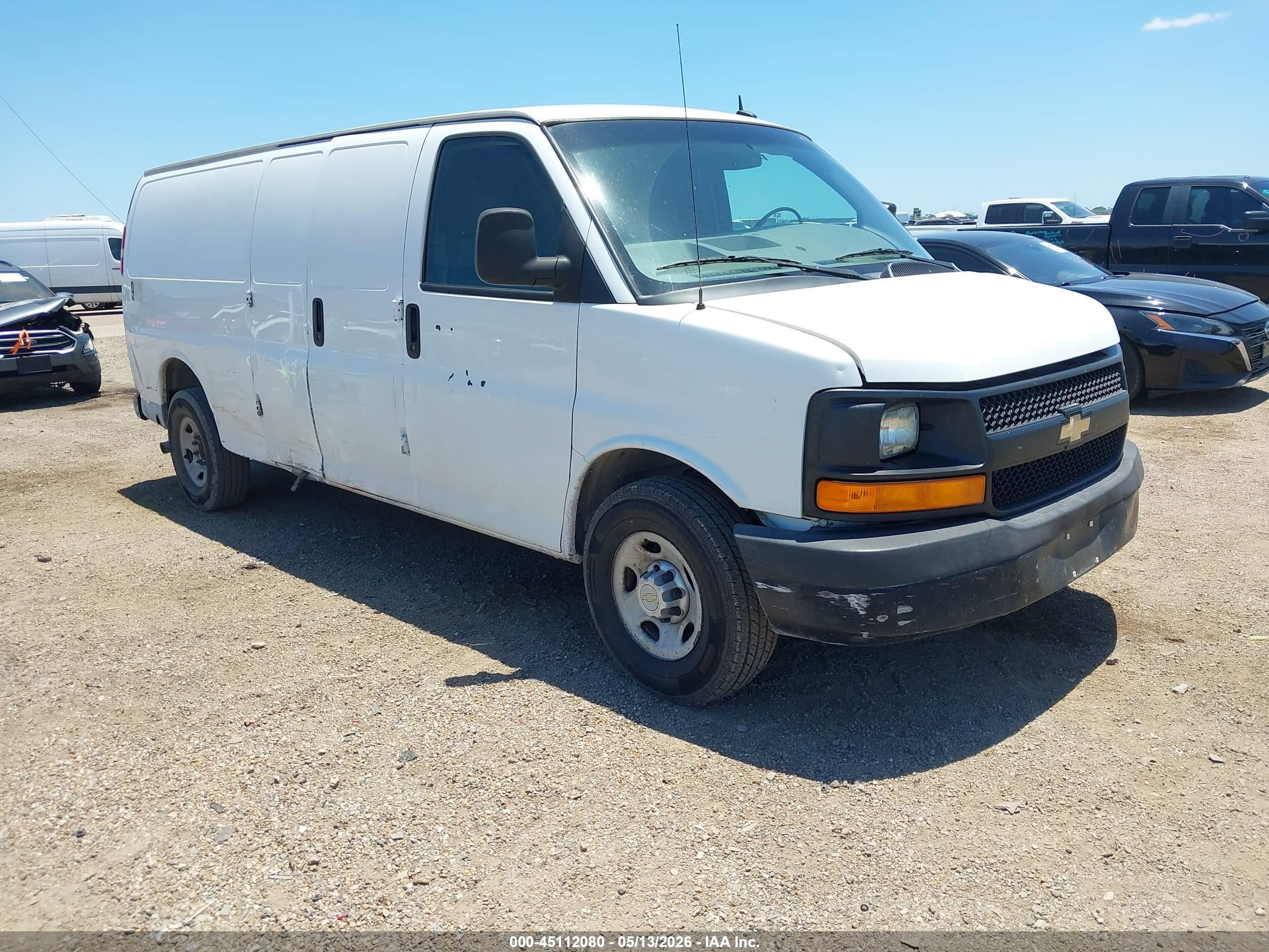2014 Chevrolet Express 2500 Work Van White vin: 1GCWGGFA0E1145491