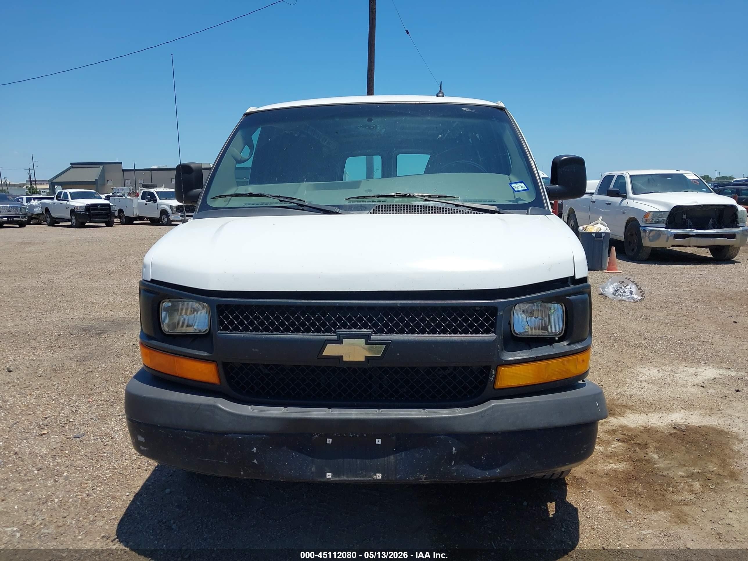 2014 Chevrolet Express 2500 Work Van White vin: 1GCWGGFA0E1145491
