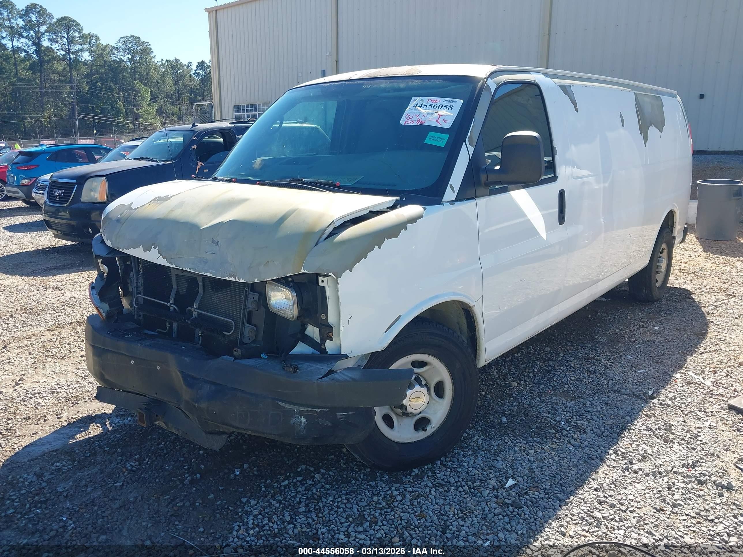 2012 Chevrolet Express 2500 Work Van White vin: 1GCWGGFA1C1116403
