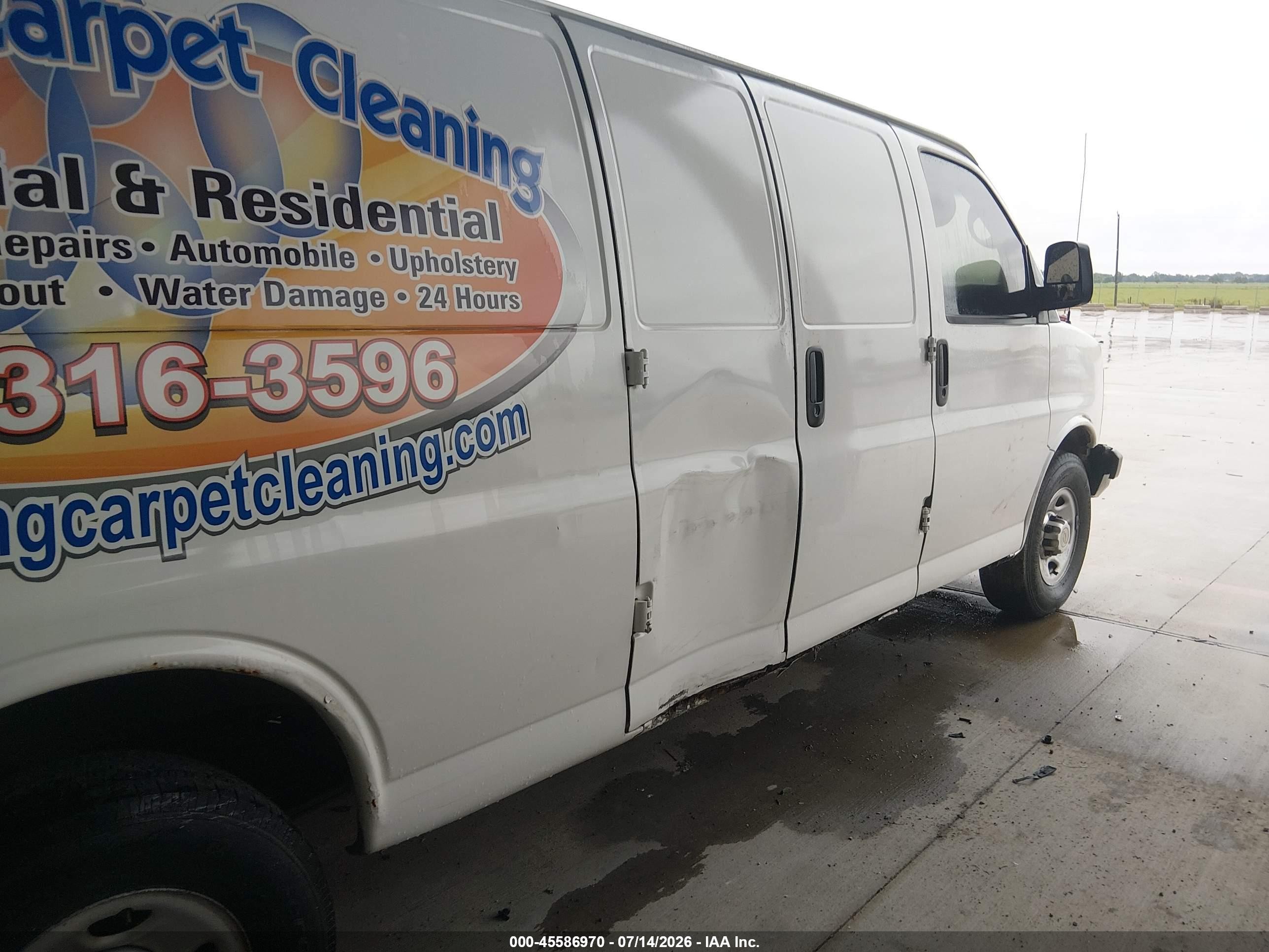 2011 Chevrolet Express 2500 Work Van White vin: 1GCWGGFA7B1132281