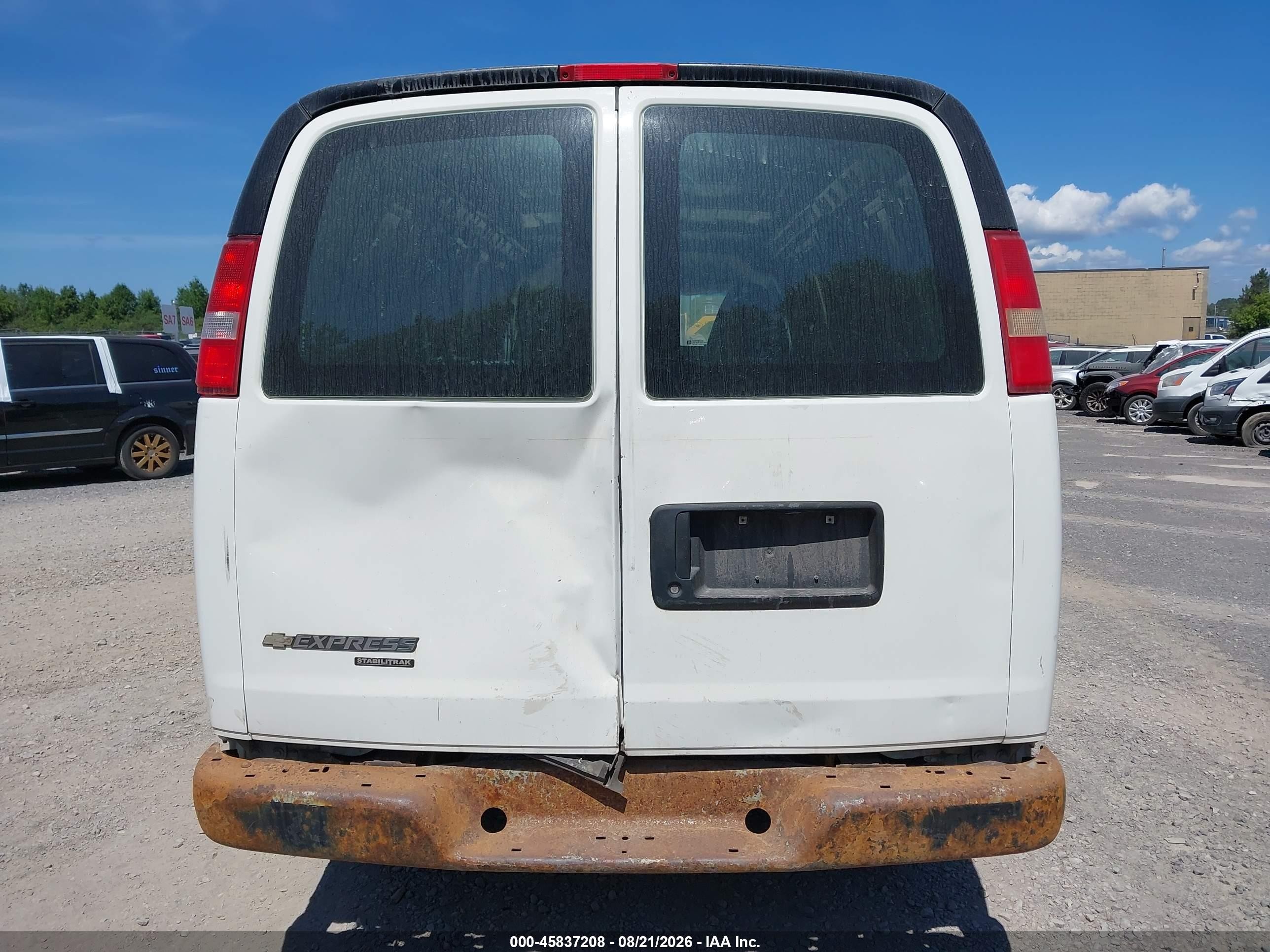 2015 Chevrolet Express 2500 Work Van White vin: 1GCWGGFF5F1103363