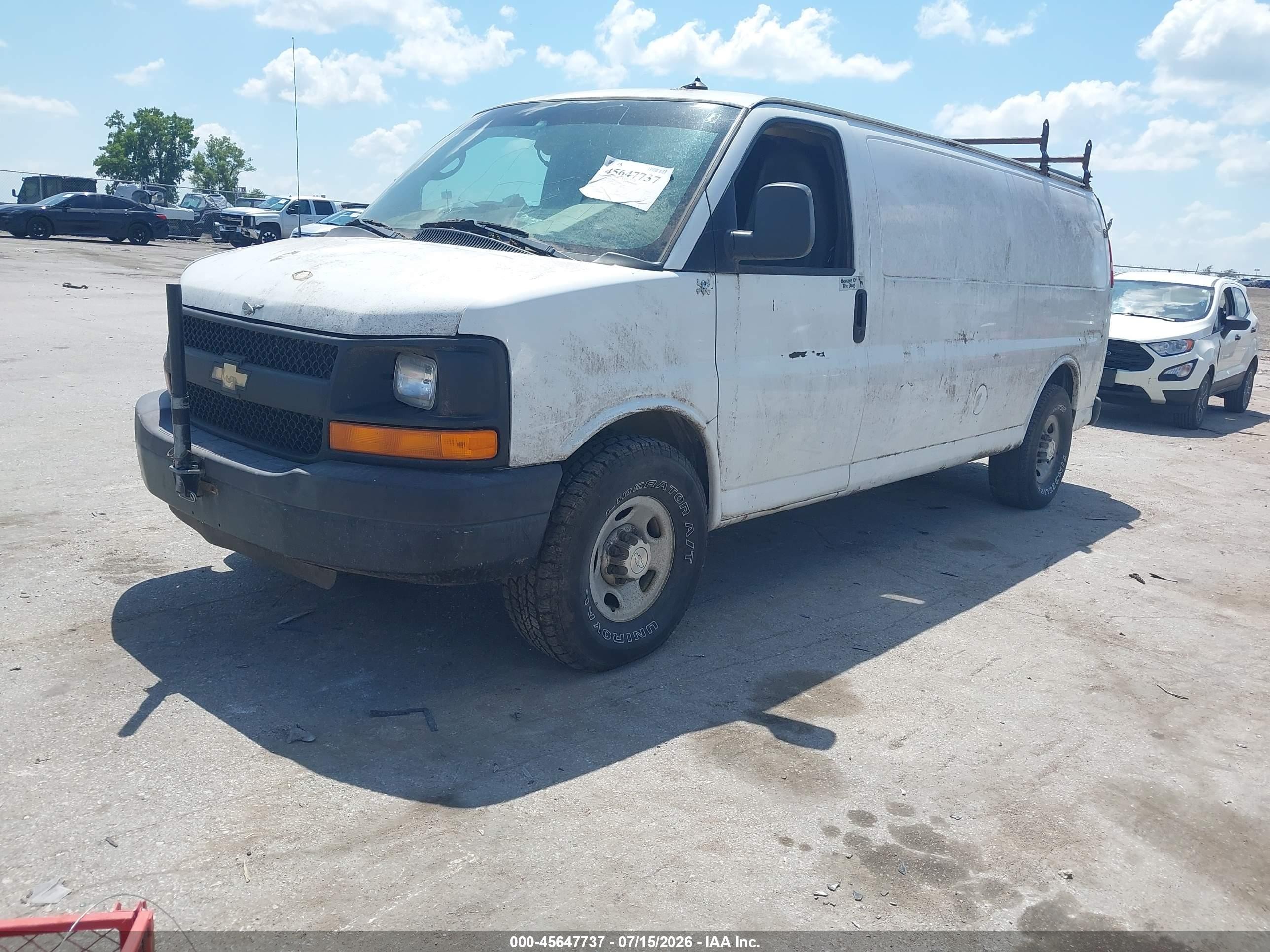 2015 Chevrolet Express 2500 Work Van White vin: 1GCWGGFF5F1108188