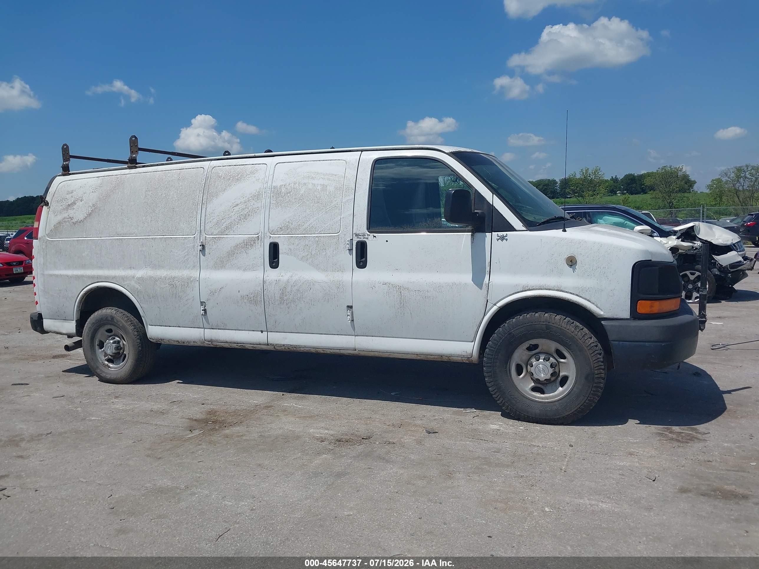 2015 Chevrolet Express 2500 Work Van White vin: 1GCWGGFF5F1108188