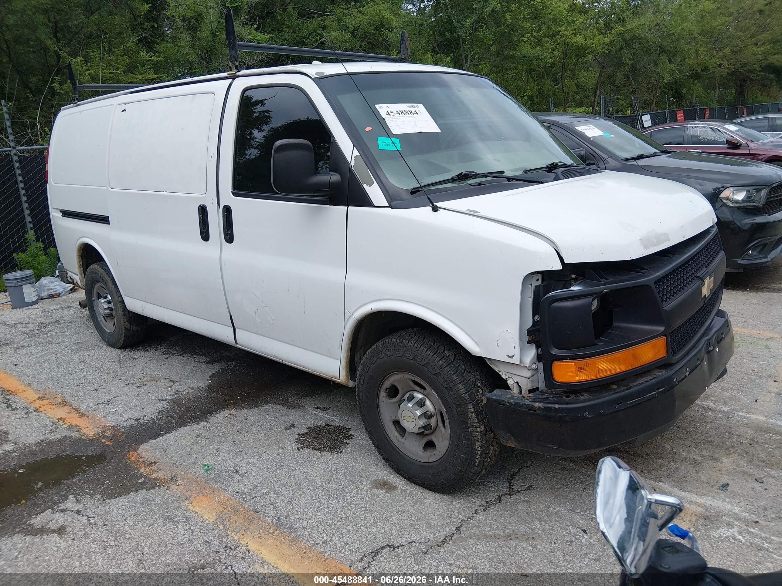2010 Chevrolet Express 2500 Work Van White vin: 1GCZGFBA2A1151879
